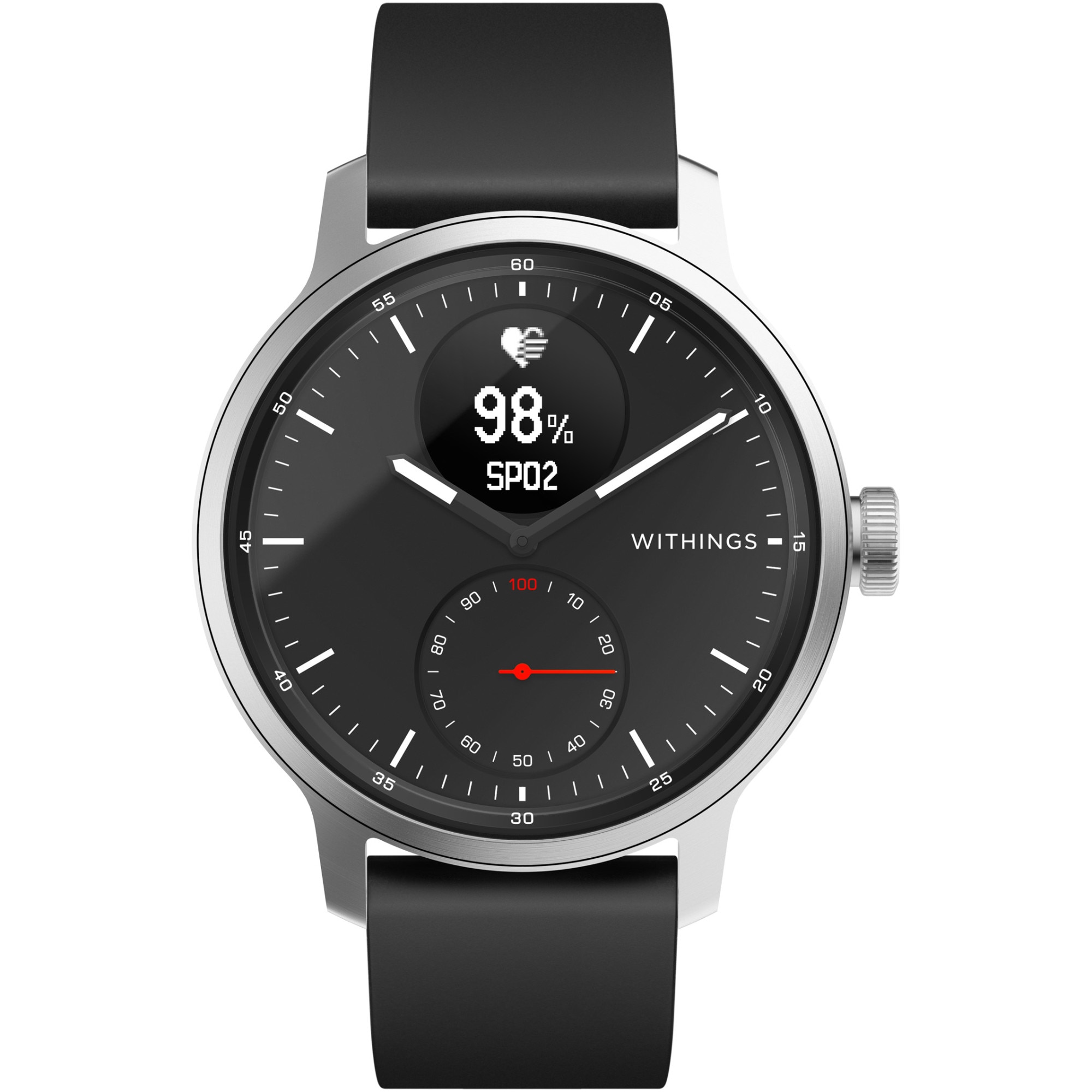 Fotografie Smartwatch Withings Scanwatch, 42 mm, Negru