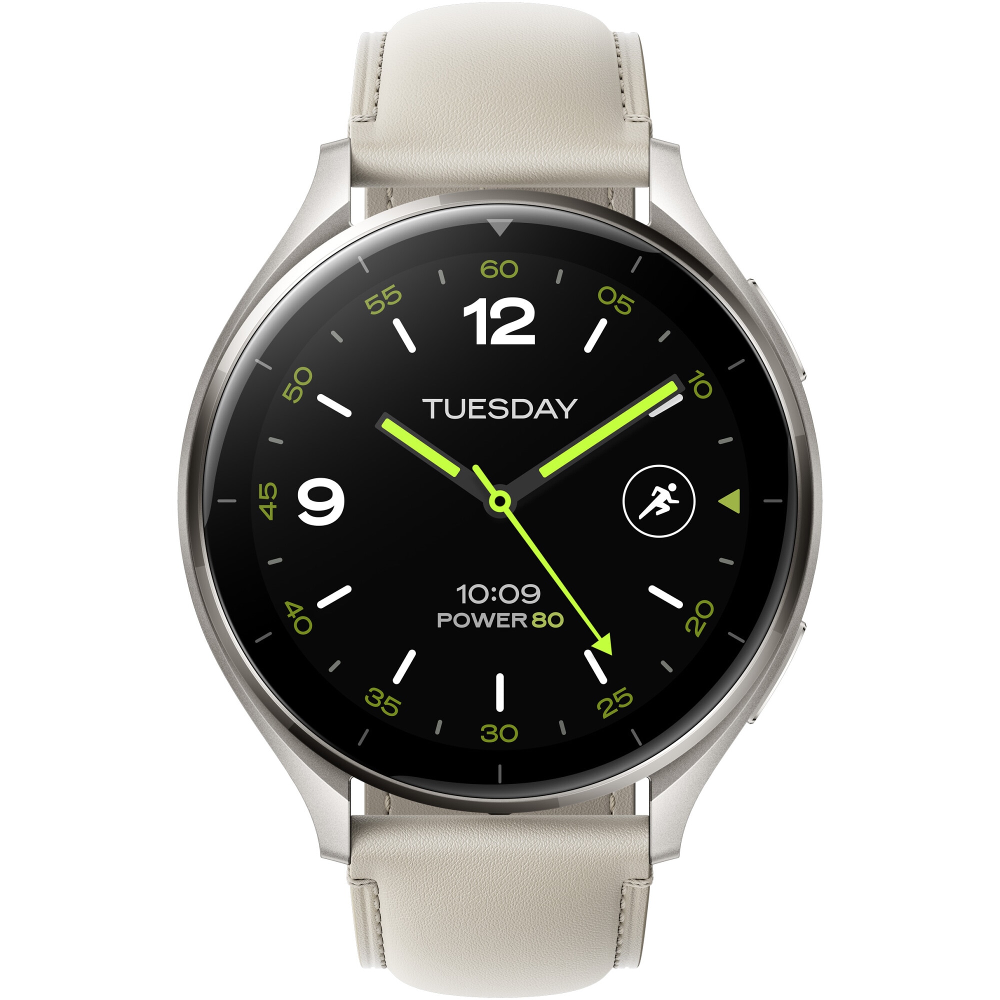 Fotografie Smartwatch Xiaomi Watch 2, Carcasa Titan Gray, White Leather Strap