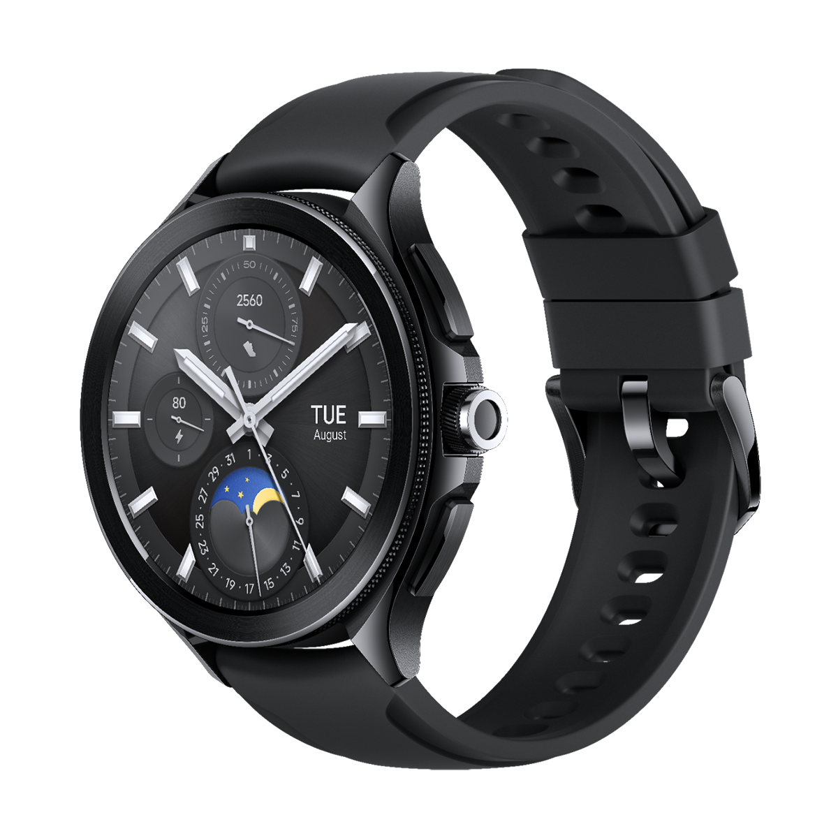 Fotografie Smartwatch Xiaomi Watch 2 Pro, Bluetooth Black Case, Black Fluororubber Strap