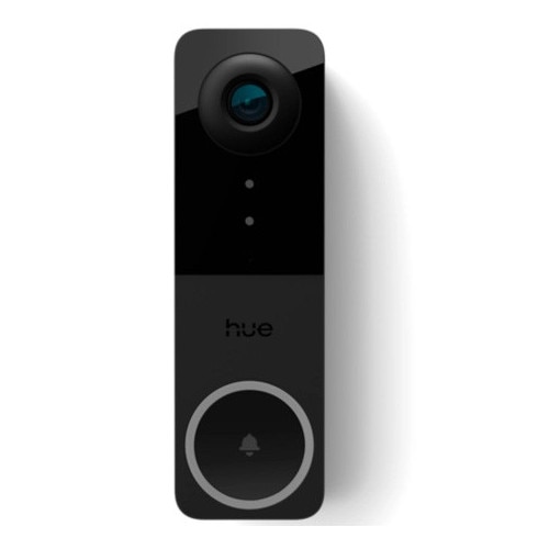 Fotografie Sonerie video inteligenta Philips Hue Secure, video 2K, 180 grade, detectie miscare, audio bidirectional, integrare cu lumini Philips Hue