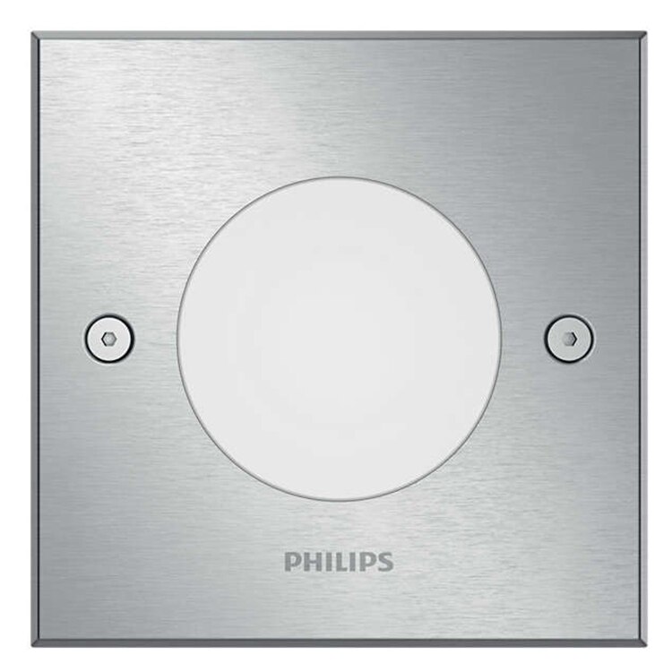 Fotografie Spot incastrat pentru alei Philips myGarden Crust, LED integrat, Inox, clasa energetica F