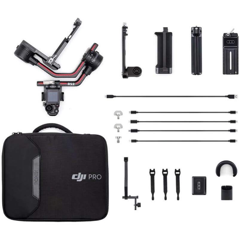 Fotografie Stabilizator DJI Ronin S2, 3 Axe, Active Track, 3D Auto Focus, SuperSmooth, Time Tunnel, Carbon