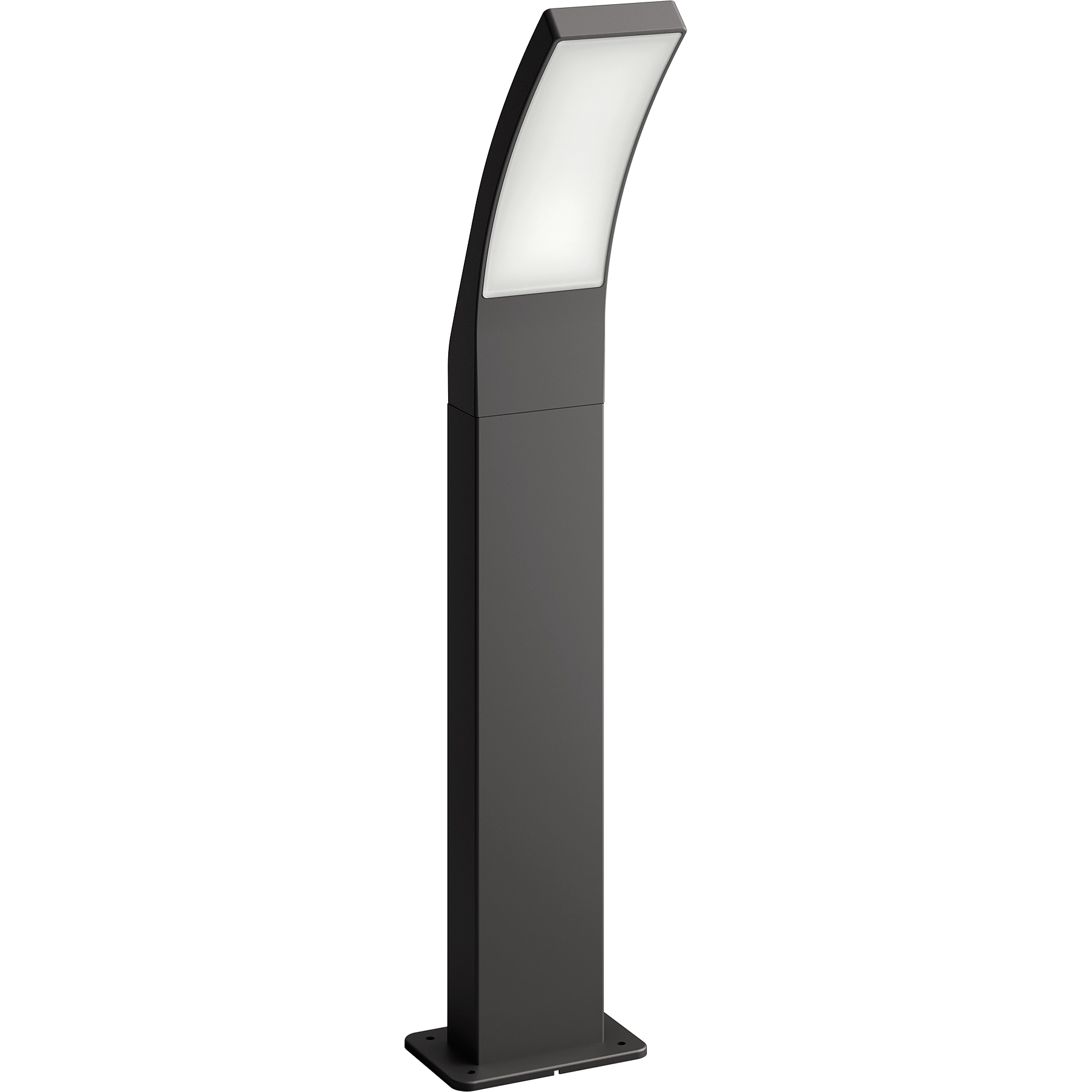 Fotografie Stalp LED iluminat exterior Philips Splay, 12W, 1100 lm, temperatura lumina (2700K), IP44, 60cm, Antracit, clasa energetica E