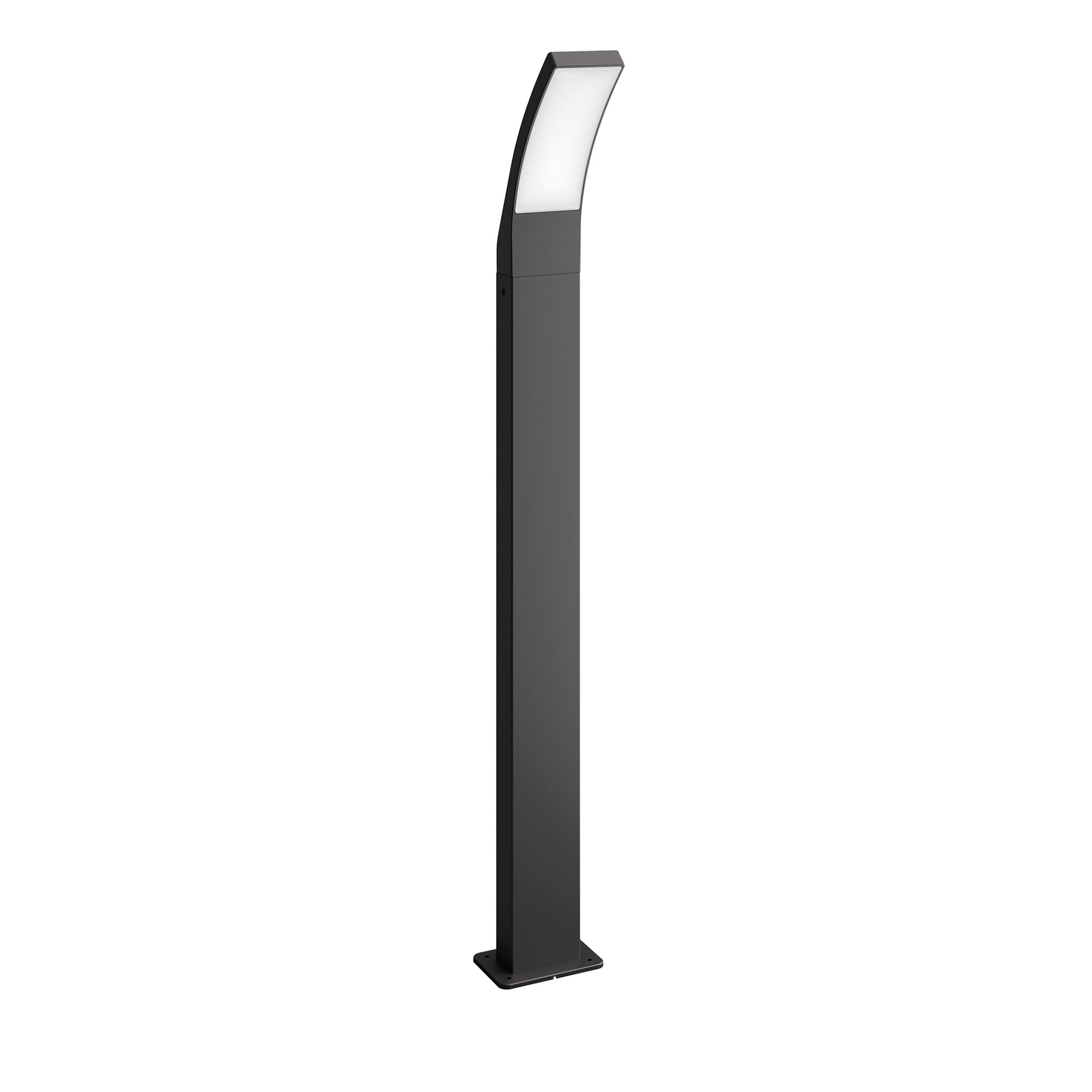 Fotografie Stalp LED iluminat exterior Philips Splay, 12W, 1100 lm, temperatura lumina calda (2700K), IP44, 96 cm, Antracit, clasa energetica E