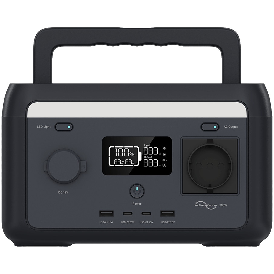 Fotografie Statie incarcare portabila multifunctionala cu acumulator Mestic MPS-300 (max 500 W).