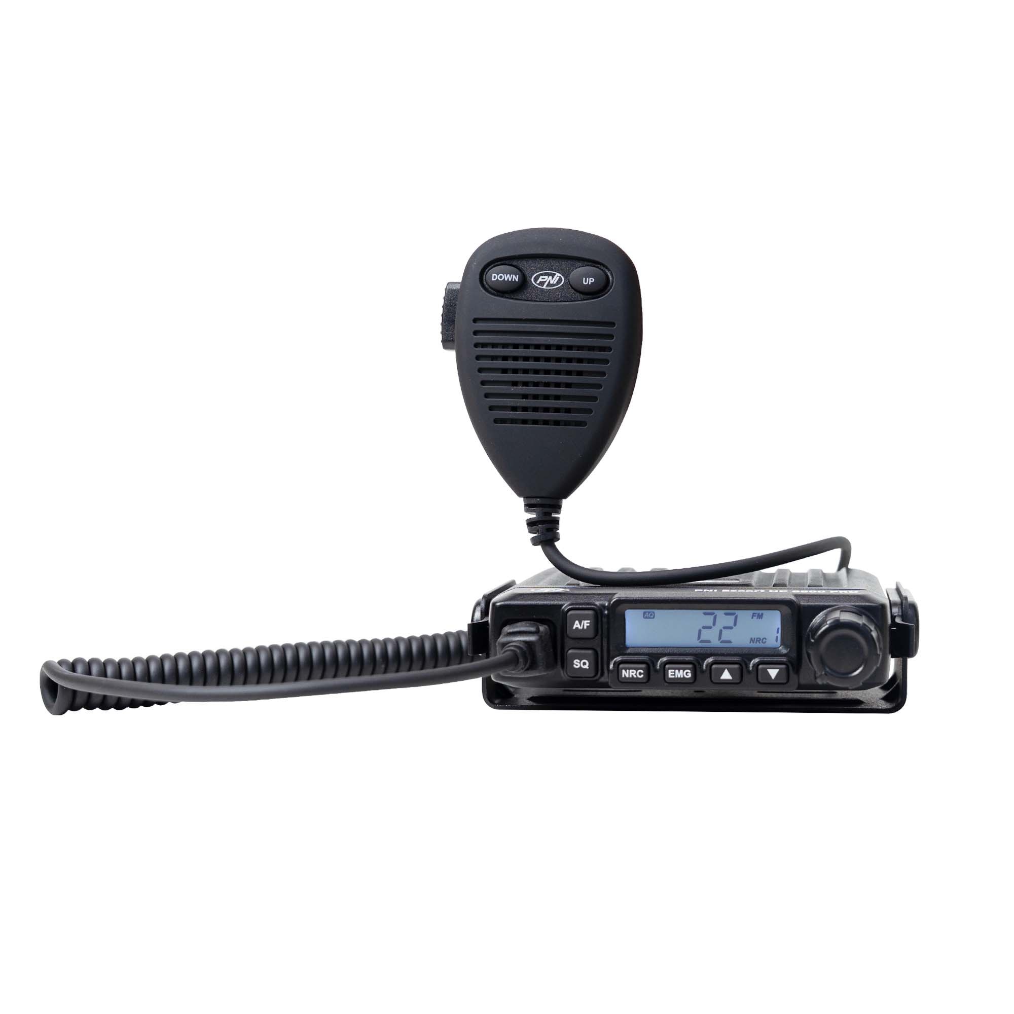 Fotografie Statie radio CB PNI Escort HP 6500 PRO, multi-standard, VOX, NRC, 4W, AM-FM, 12V, SQ, ASQ, mufa de bricheta inclusa