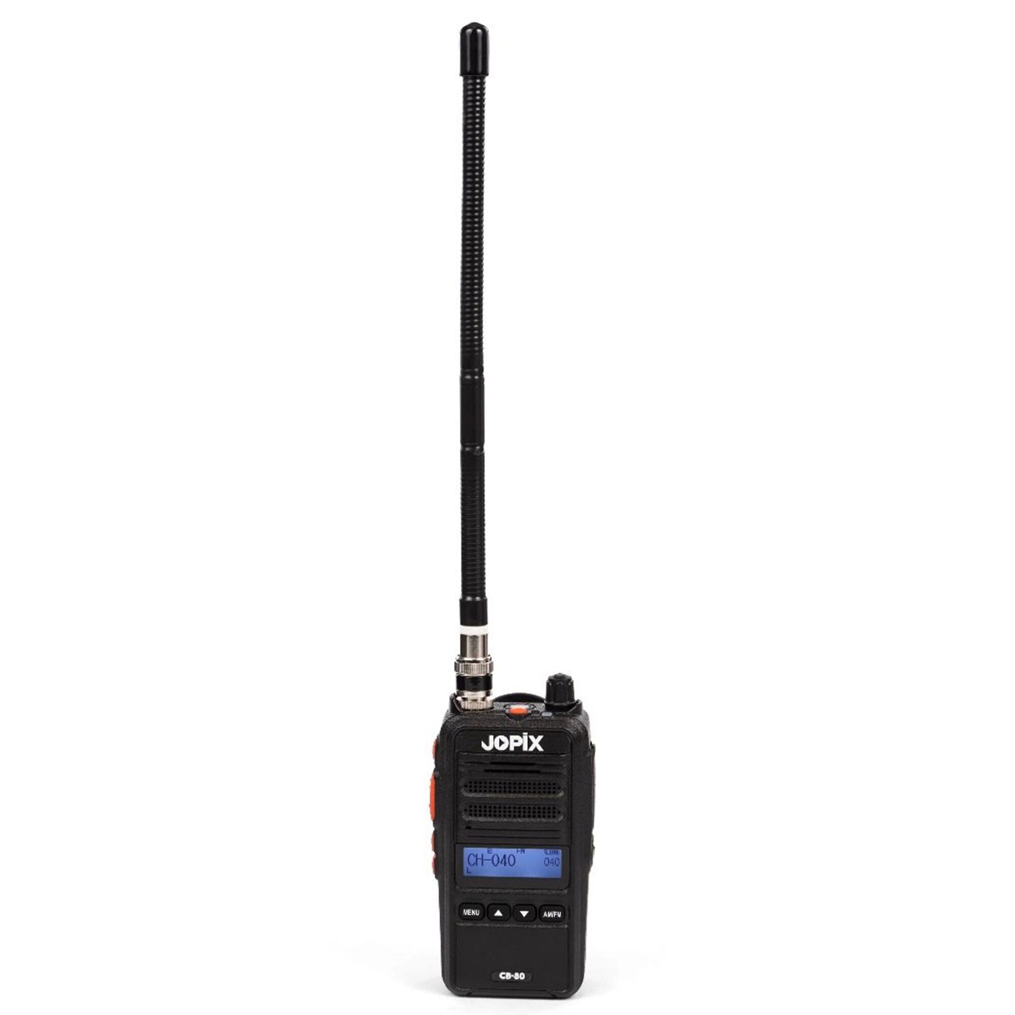 Fotografie Statie radio portabila CB JOPIX CB-80 AM/FM, ASQ, 40CH, 4W, 2600 mAh Li-Ion, negru