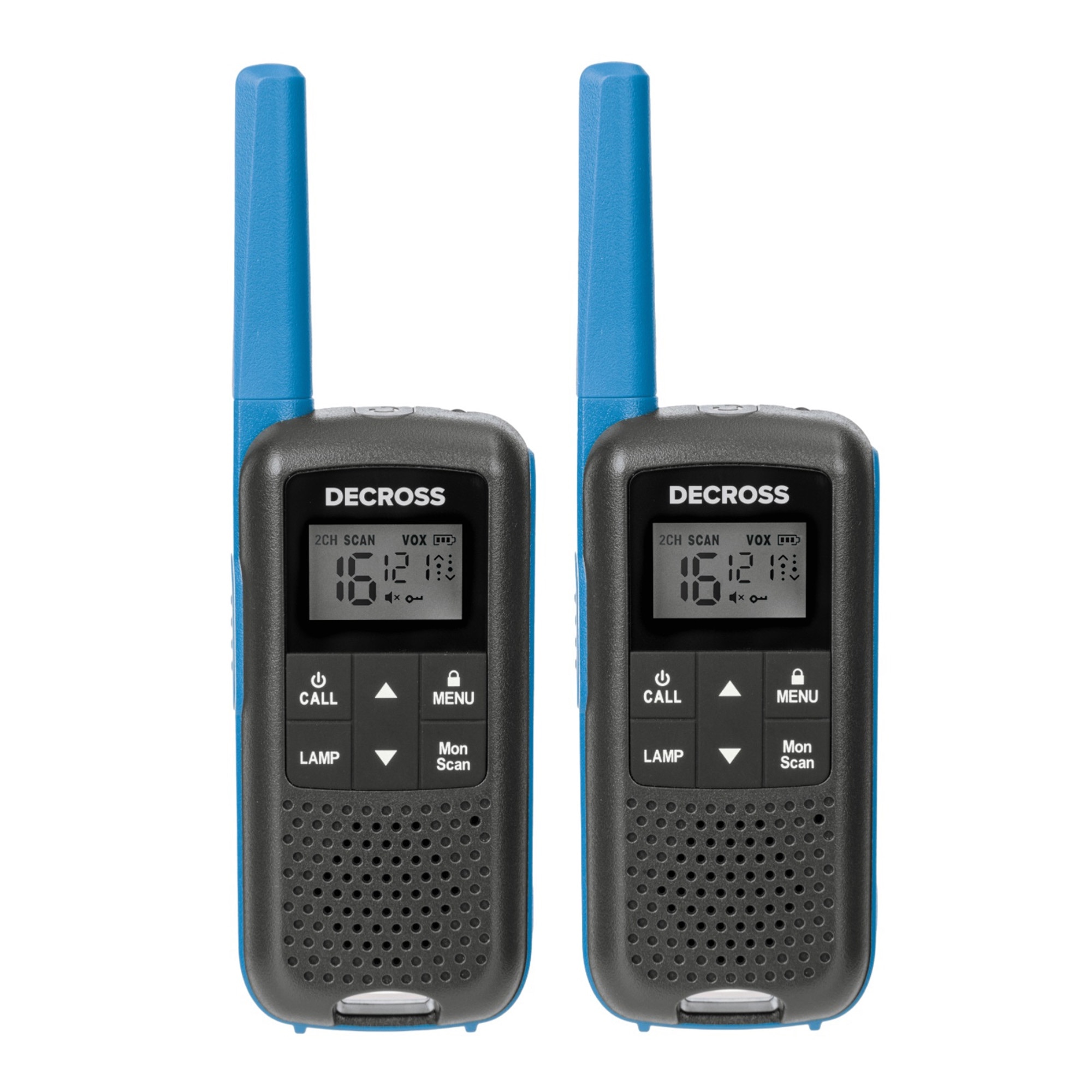 Fotografie Statie radio portabila PMR PNI Decross DC63 Blue, 446MHz, 0.5W, 16CH, 1000mAh NiMH, IPx4, set 2 bucati