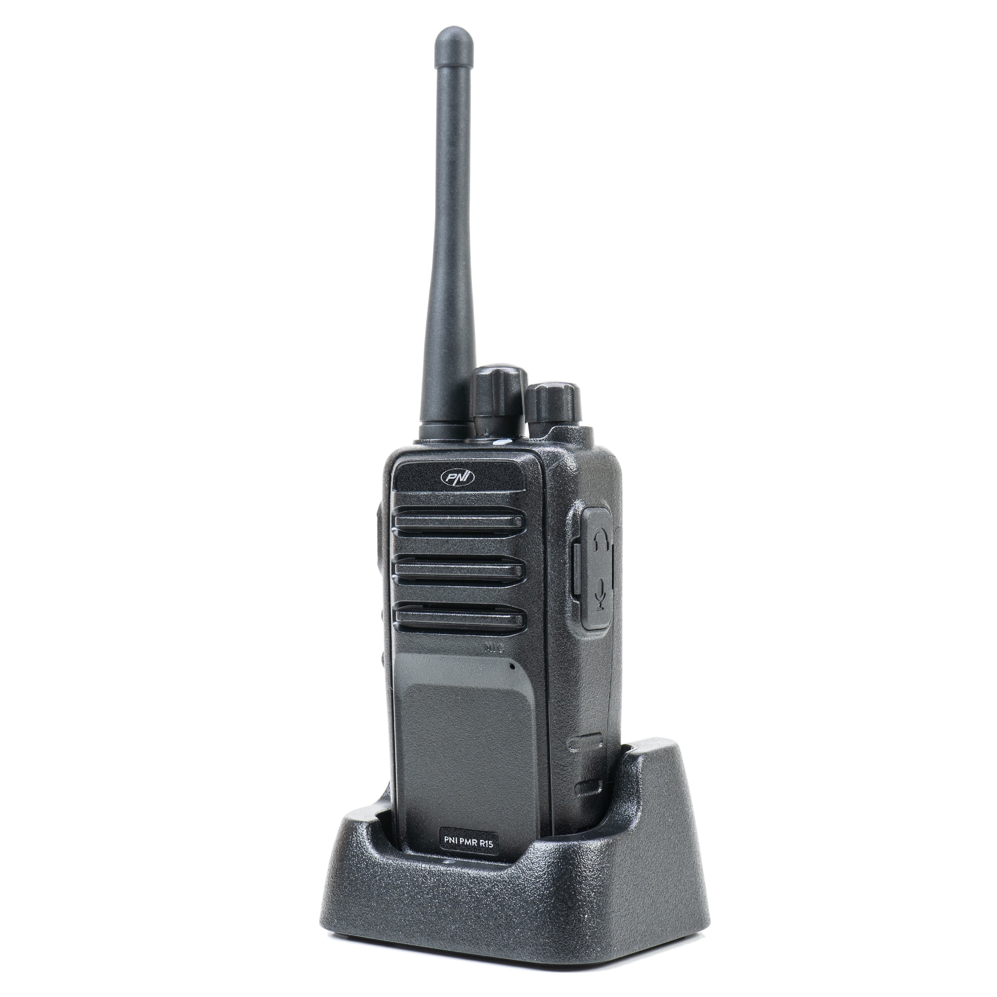 Fotografie Statie radio portabila profesionala PNI PMR R15 0.5W, ASQ, TOT, monitor, programabila, acumulator 1200mAh
