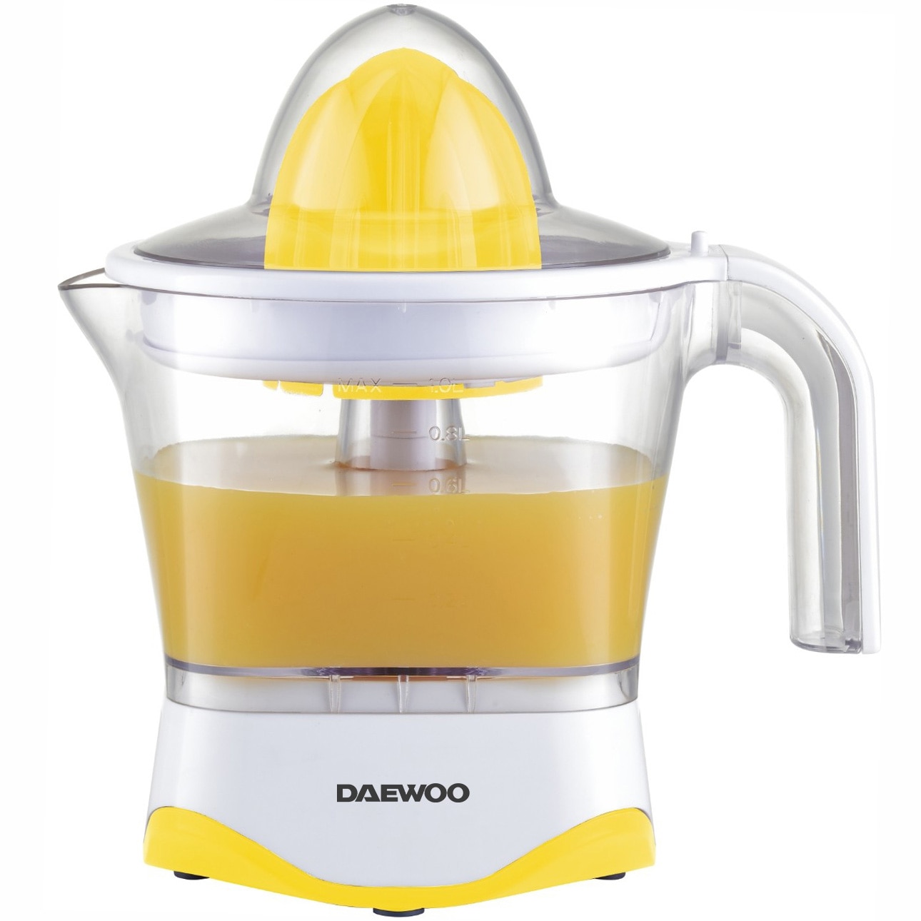 Fotografie Storcator citrice Daewoo DJ20, 40 W, 1 l, capac de protectie, parti demontabile, galben