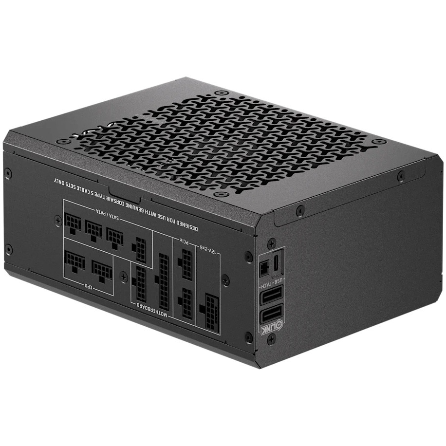 Fotografie Sursa Corsair iCUE LINK HXi SHIFT Series, 1200 Watt, Cybenetics Platinum, Fully Modular, C14 Version