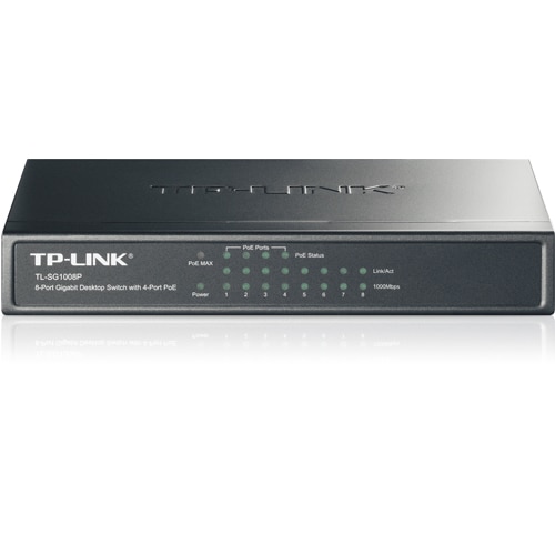 Fotografie Switch TP-LINK TL-SG1008P, 8 x 10/100/1000 Mbps