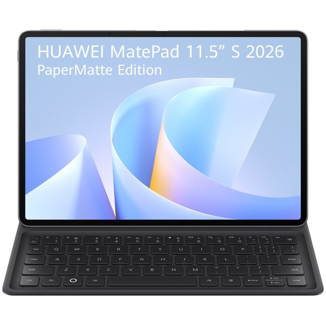 Fotografie Tableta HUAWEI MatePad 11.5" S 2026 PaperMatte Edition, 12GB RAM, 256GB, Wi-Fi, Gray + Smart Magnetic Keyboard