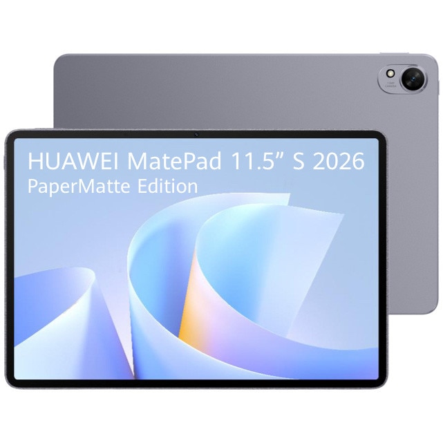 Fotografie Tableta HUAWEI MatePad 11.5" S 2026 PaperMatte Edition, 12GB RAM, 256GB, Wi-Fi, Gray