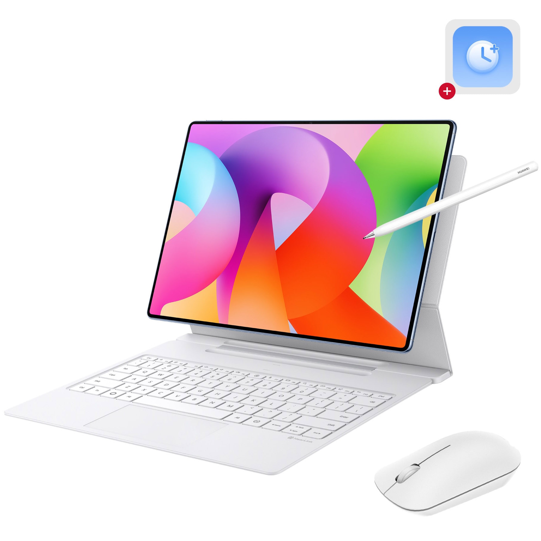 Fotografie Tableta HUAWEI Matepad Pro Max, 3K Flexible Oled 144 Hz PaperMatte Display, Ultra-Thin & Ultra-Light, 12GB RAM, 512GB, 9760 mAh, 66W Supercharge, Wi-Fi, Blue + PU Leather Smart Magnetic Keyboard + M-Pencil Pro + Wireless Mouse