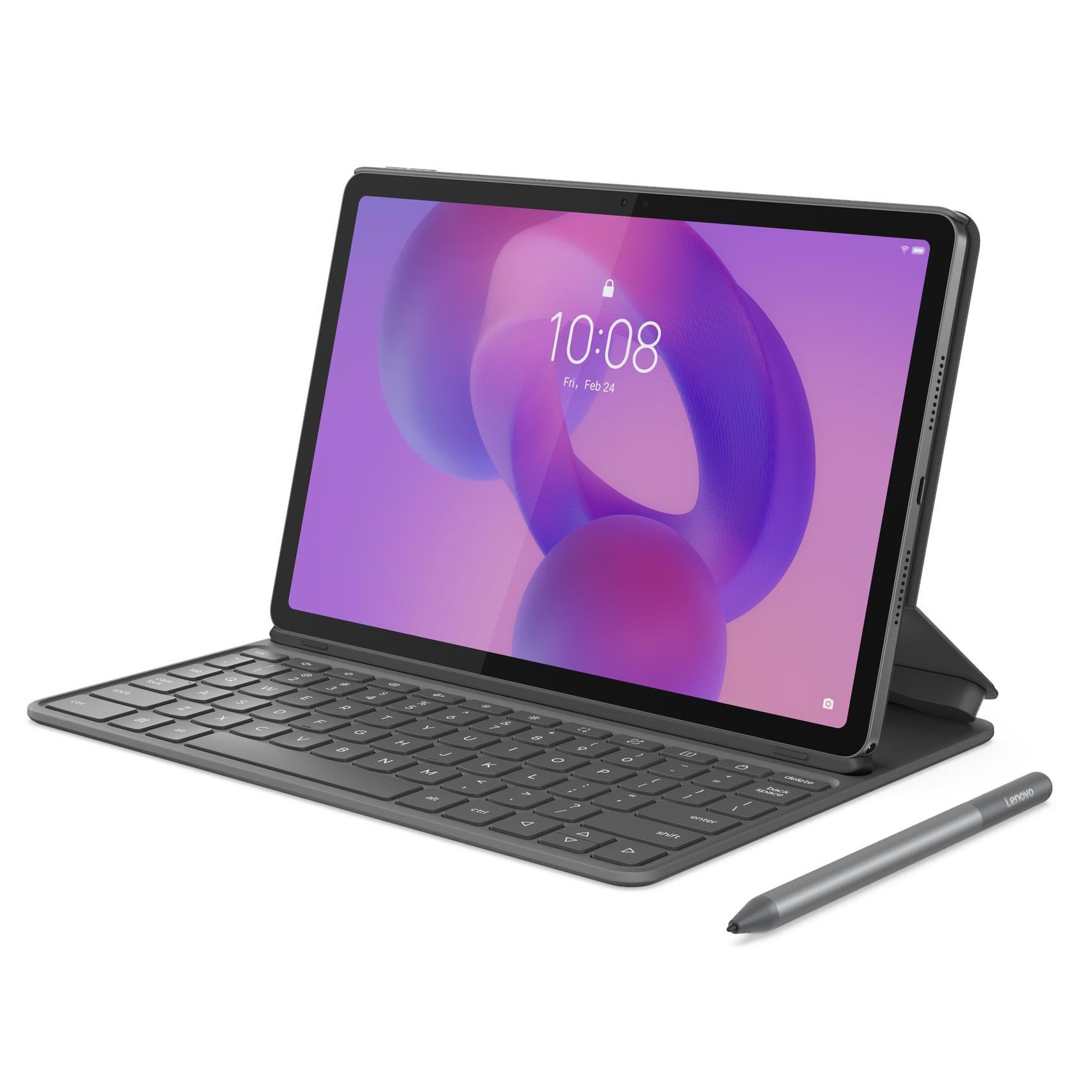 Fotografie Tableta Lenovo Idea Tab, 8-Core, 11" 2.5K (2560x1600) IPS 500nits, 8GB RAM, 256GB, Luna Grey + Lenovo® Folio Keyboard + Lenovo® Tab Pen