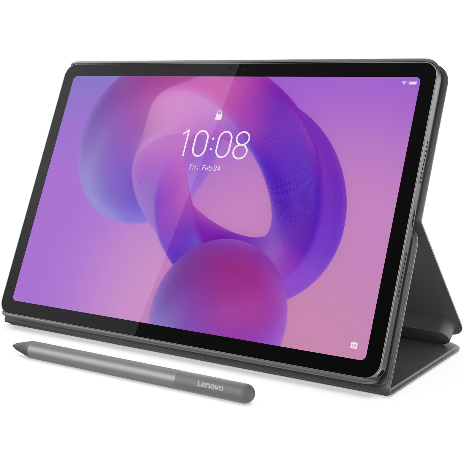 Fotografie Tableta Lenovo Idea Tab, Octa-Core, 11" 2.5K (2560x1600) IPS 500nits Anti-fingerprint, 72% NTSC, 90Hz, Touch, 8GB RAM, 256GB, Wifi, Luna Grey + LenovoTab Pen + Folio Case