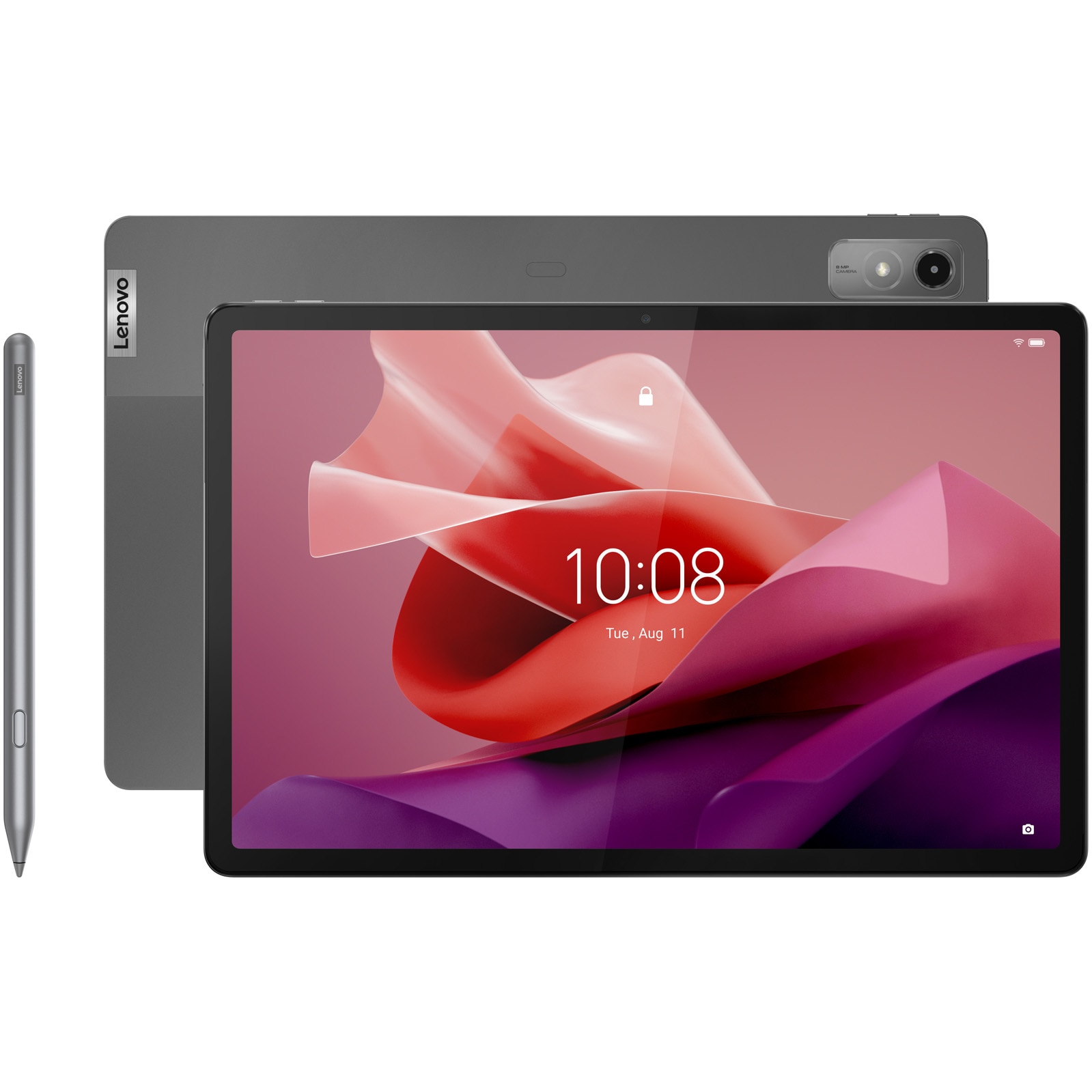 Fotografie Tableta Lenovo Tab P12, Octa-Core, 12.7" 3K (2944x1840), 8GB RAM, 128GB, WiFi, Storm Grey + Lenovo Tab Pen Plus