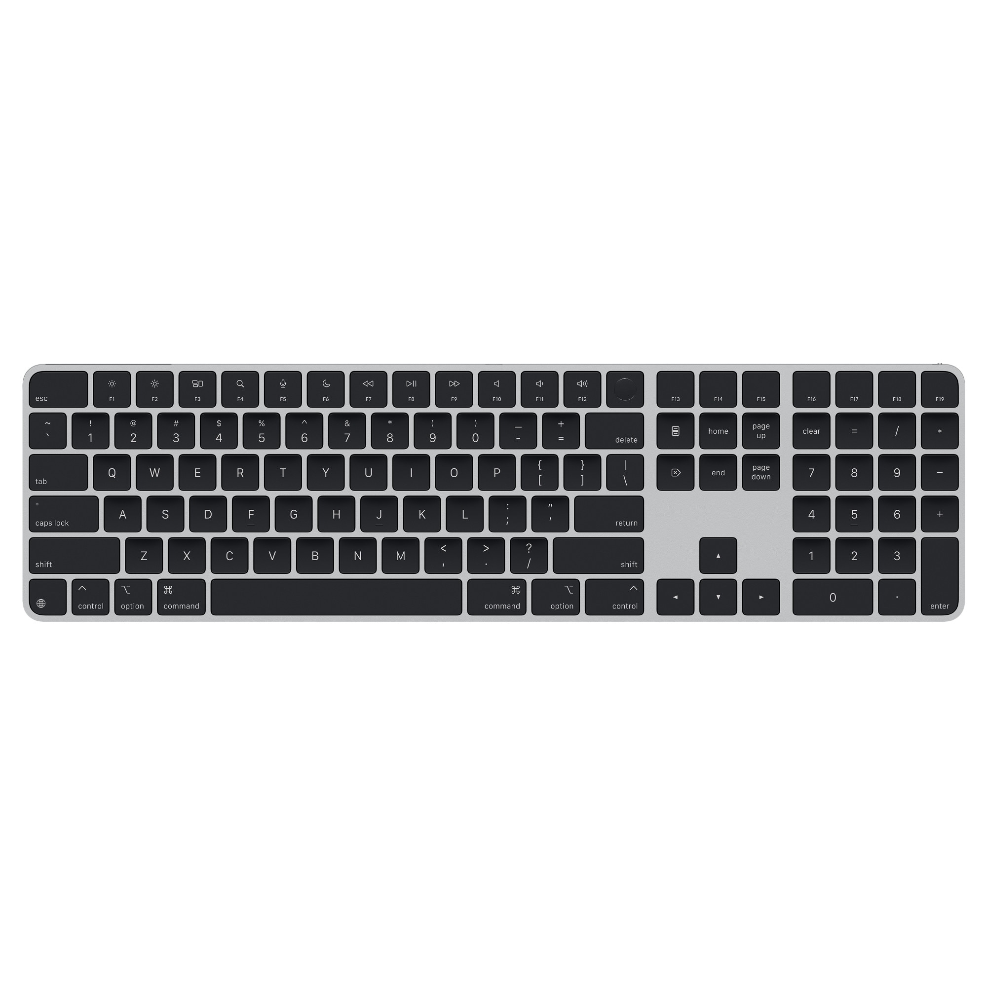 Fotografie Tastatura Apple Magic, Touch ID, Numeric Keypad - US English - Black Keys