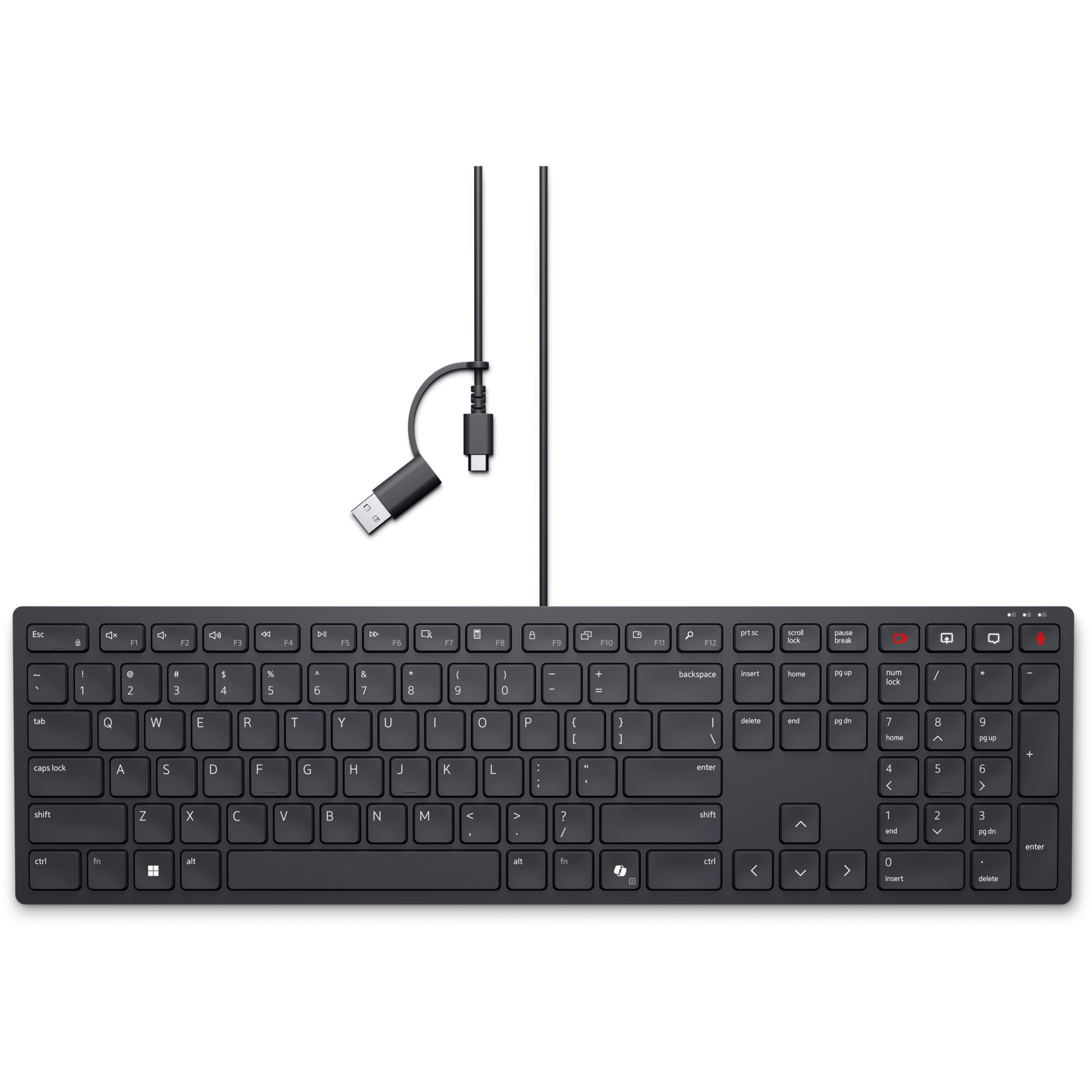 Fotografie Tastatura cu fir Dell KB525C, Negru