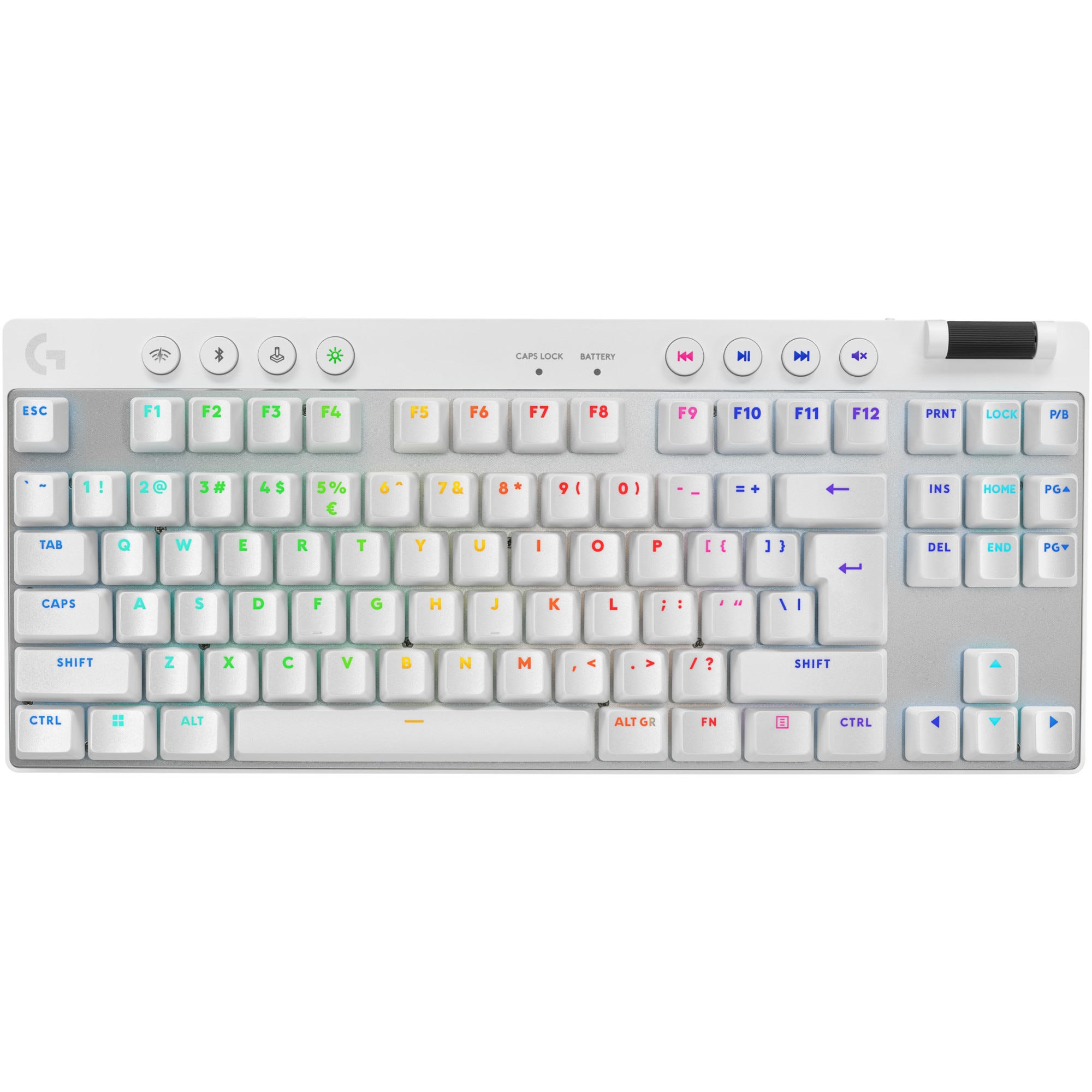 Fotografie Tastatura Gaming Logitech G PRO X TKL Lightspeed, Alb
