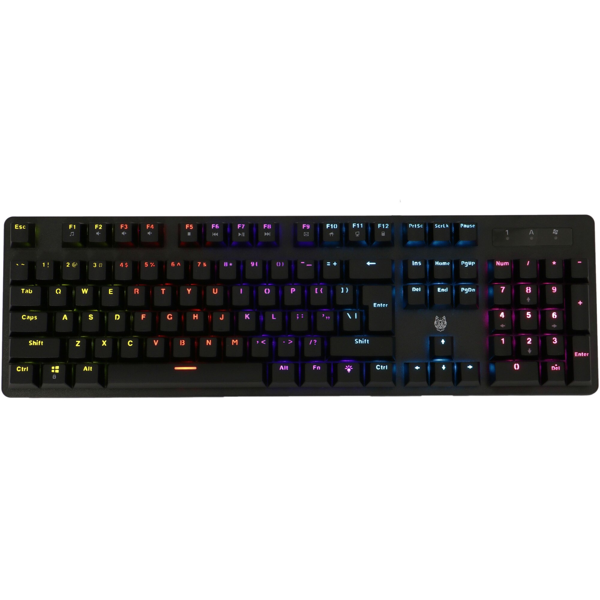Fotografie Tastatura gaming mecanica A+ K88, iluminare rainbow