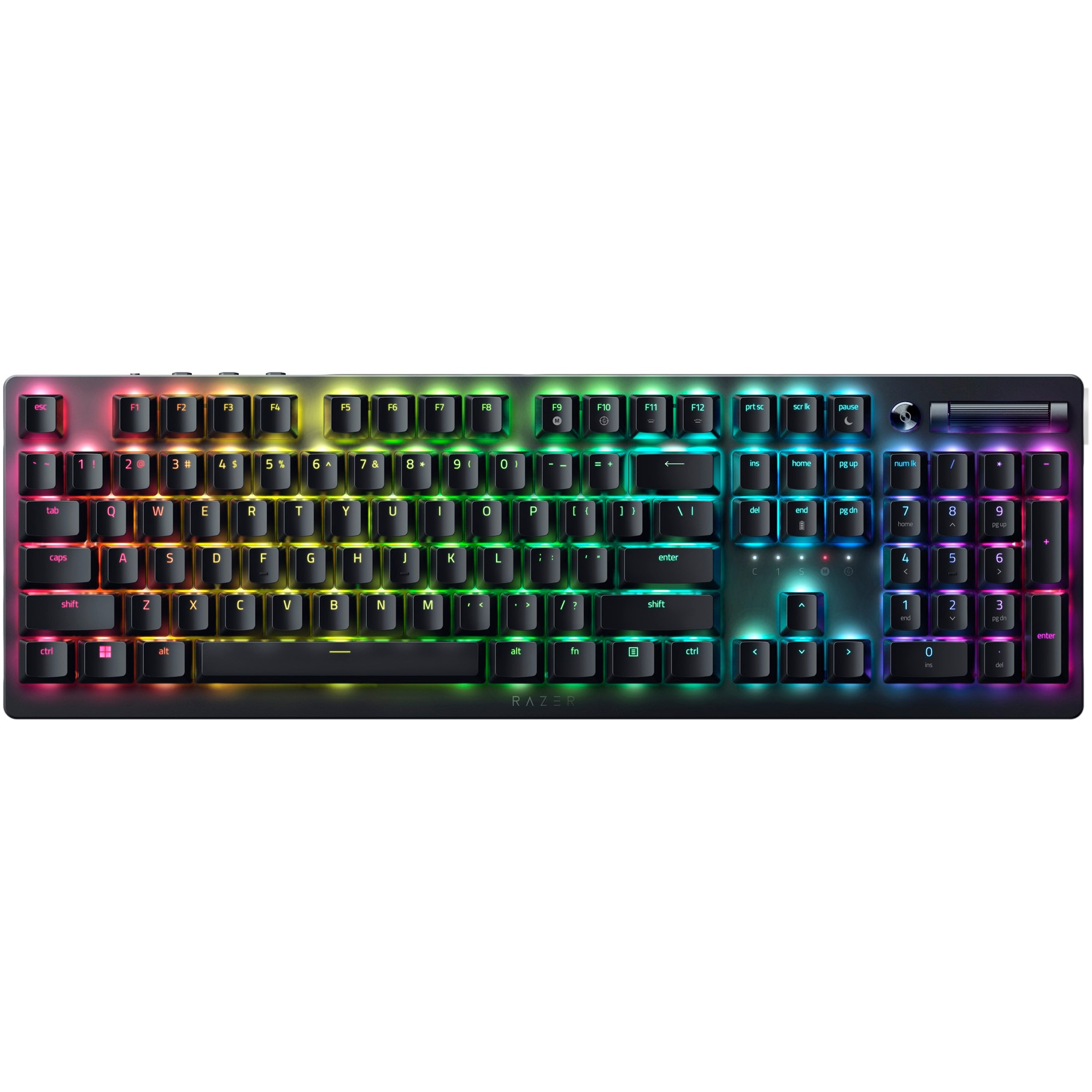 Fotografie Tastatura gaming wireless Razer DeathStalker V2 Pro, RGB LED, Wireless/ Type-C, negru