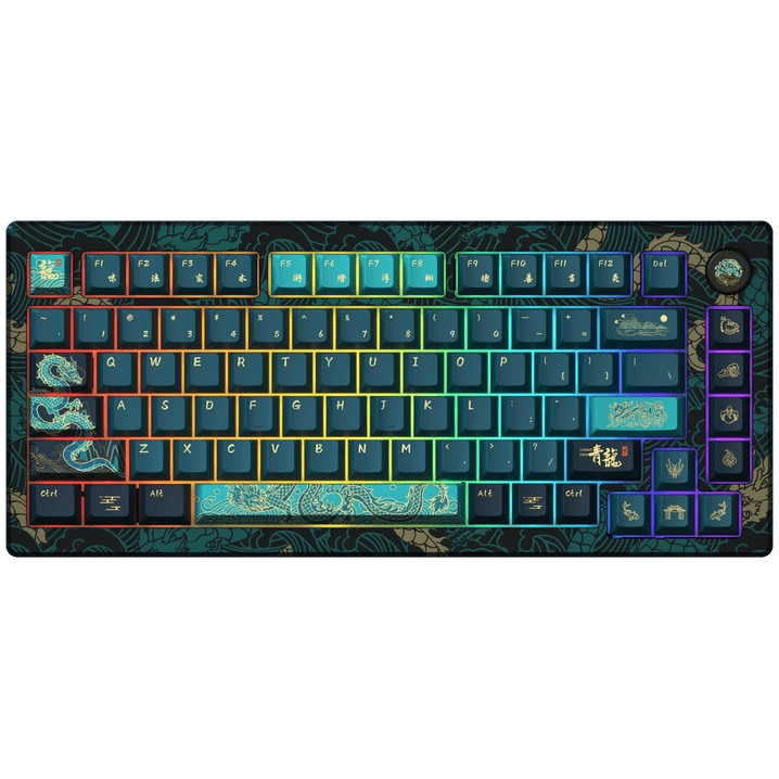Fotografie Tastatura mecanica Akko MOD007V3 HE Year Of Dragon, USB, iluminare RGB