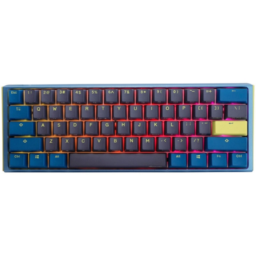 Fotografie Tastatura Mecanica Gaming DUCKY One 3 Daybreak Mini Gaming Keyboard, Cherry MX Clear, RGB LED, 60%, Layout US