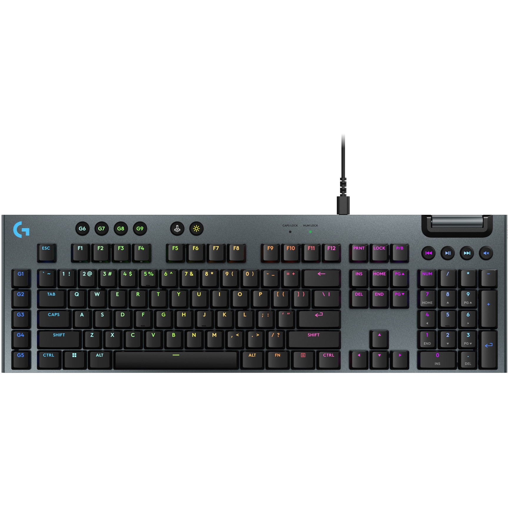 Fotografie Tastatura Mecanica Gaming Logitech G915 X, USB, Tactile, Low Profile, Negru