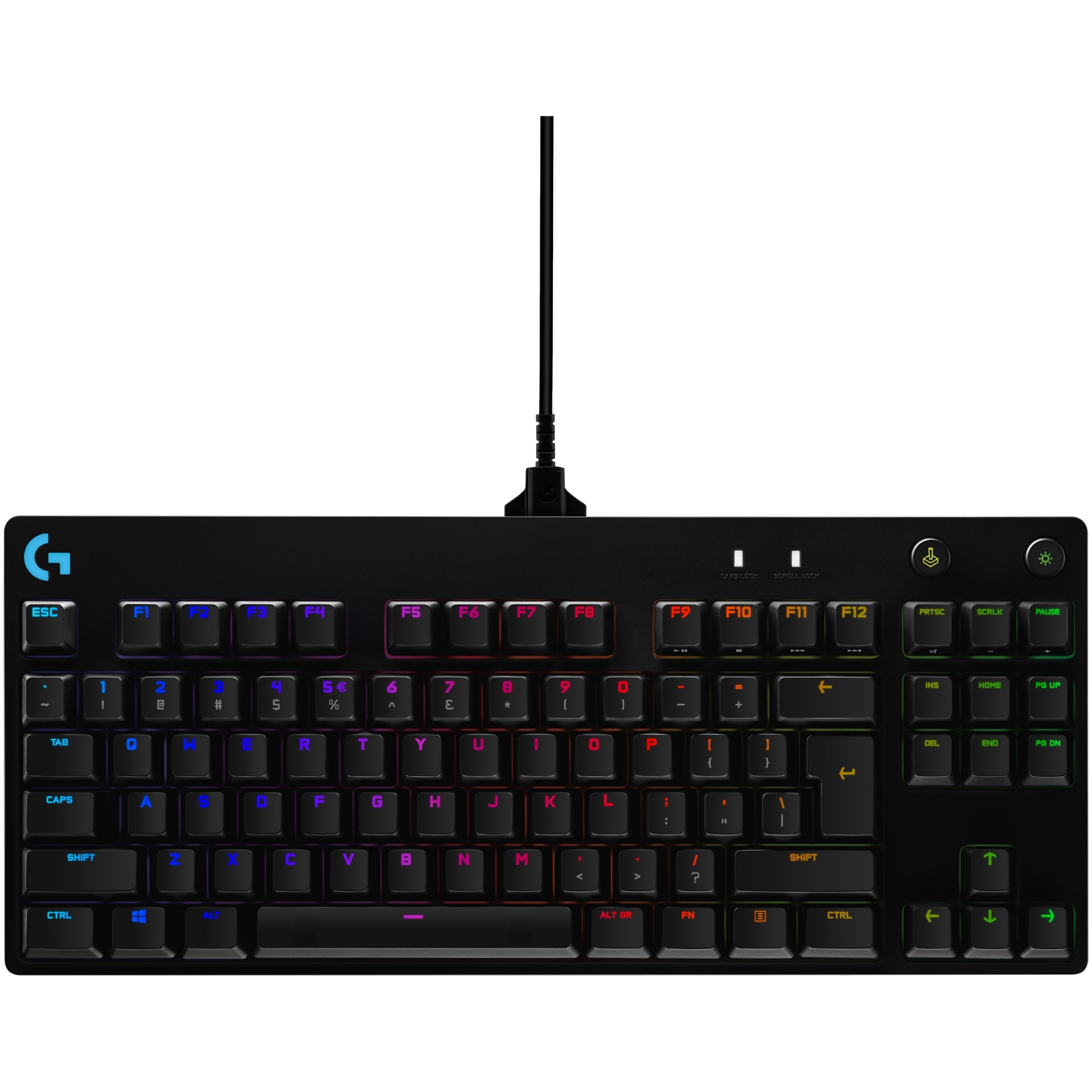 Fotografie Tastatura mecanica gaming Logitech G Pro, Iluminare RGB, GX blue switch, Negru