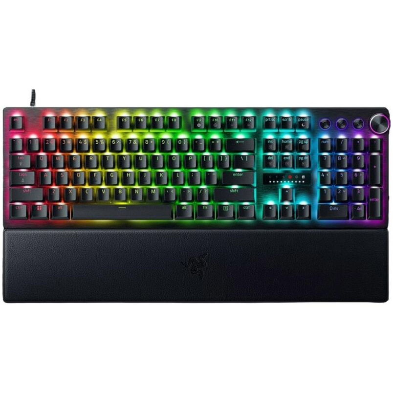 Fotografie Tastatura mecanica Razer Huntsman V3 Pro Analog Optical, iluminare RazerChroma RGB, US layout, Negru