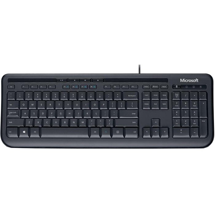 Fotografie Tastatura Microsoft Wired Keyboard 600, USB, Negru