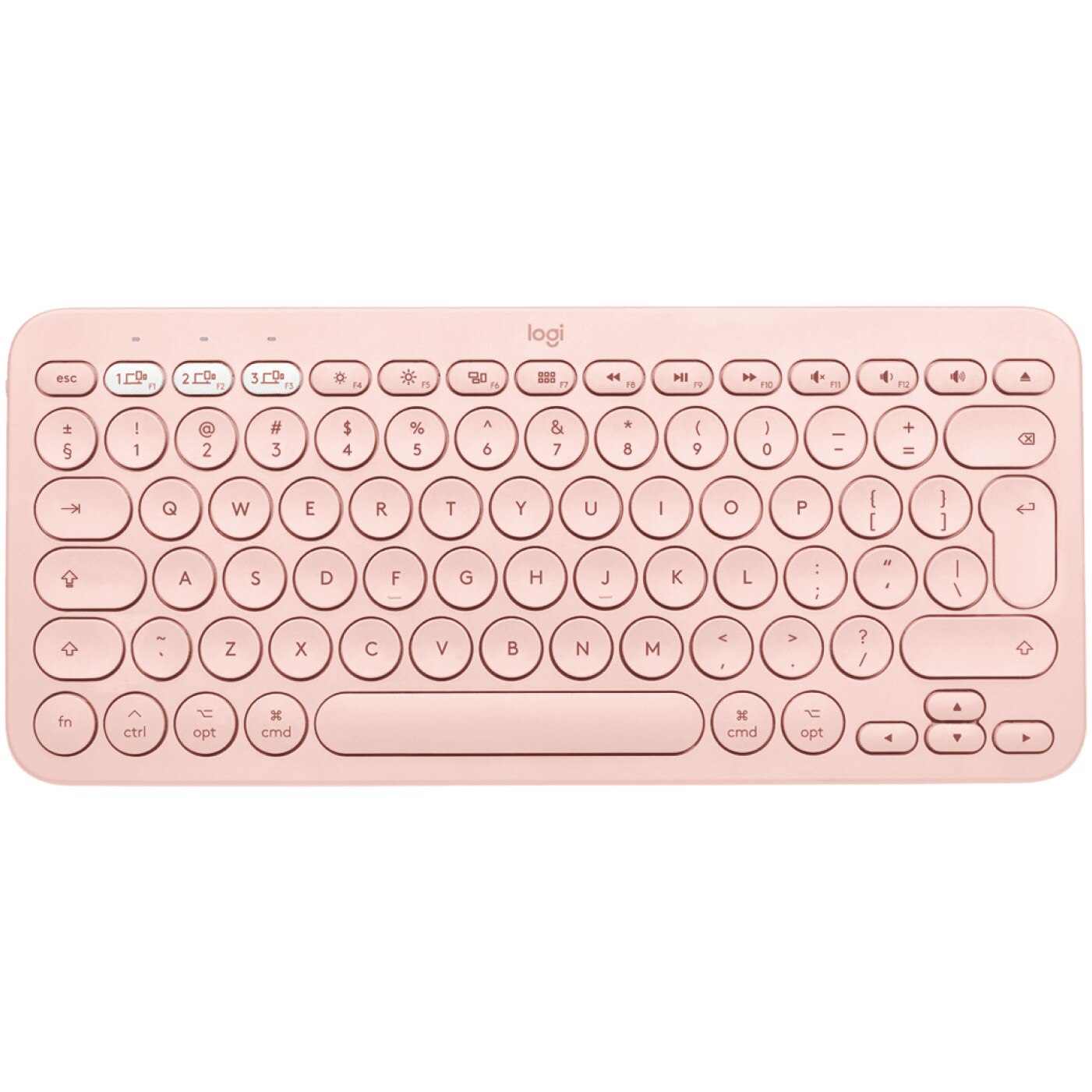 Fotografie Tastatura wireless Logitech K380, US Layout, Bluetooth, Roz