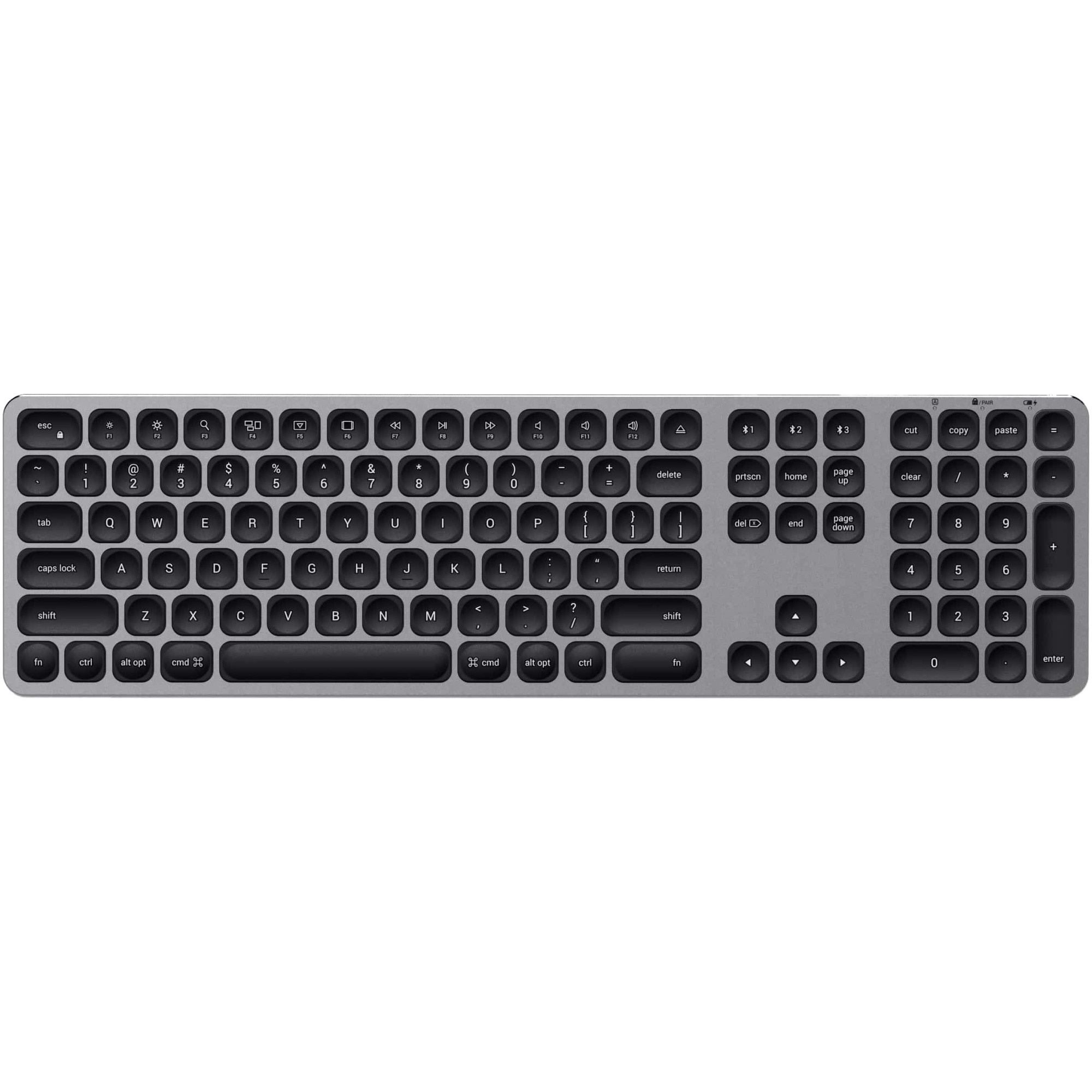 Fotografie Tastatura Wireless Satechi for Mac, Bluetooth, din aluminiu, US, Gri spatial