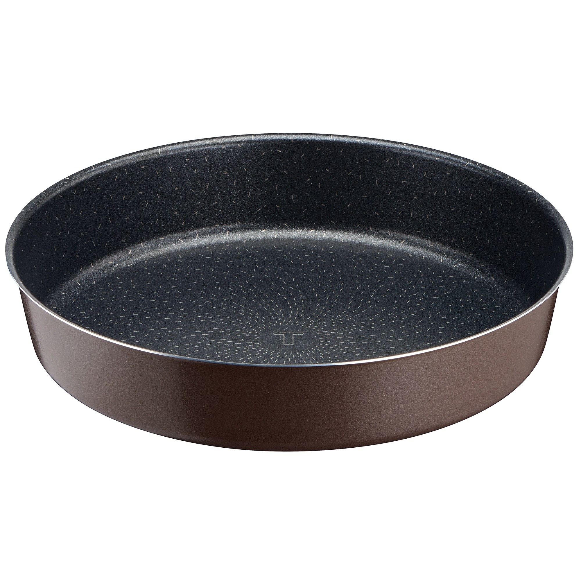 Fotografie Tava de copt rotunda Tefal Succes, 26 cm, desprindere usoara, 100% aluminiu reciclat, maro