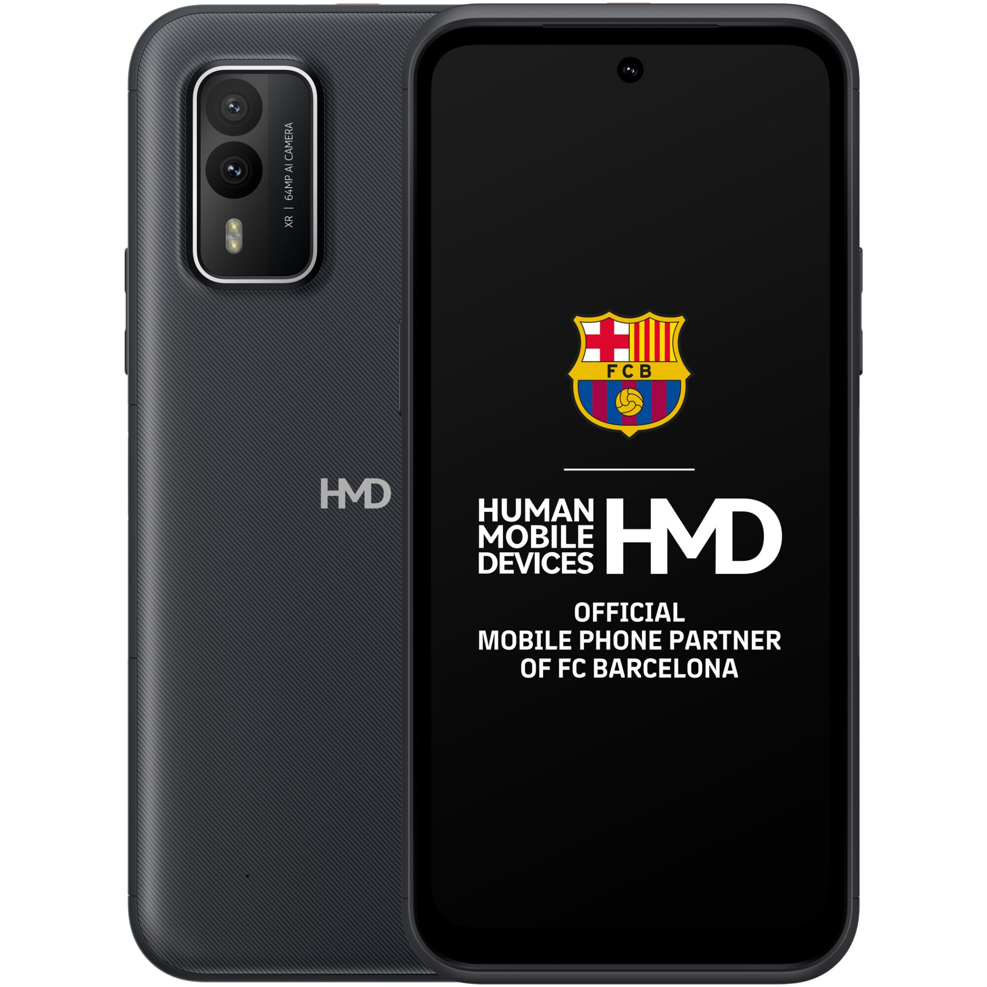 Fotografie Telefon mobil HMD XR21, Dual SIM, 128GB, 6GB RAM, 5G, Midnight Black