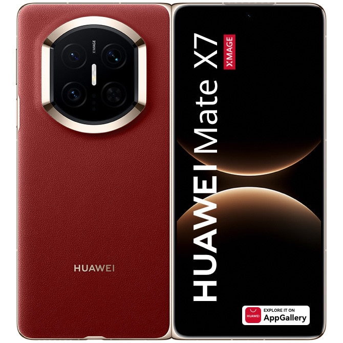 Fotografie Telefon mobil Huawei Mate X7, Dual SIM, 16GB RAM, 512GB, Nebula Red