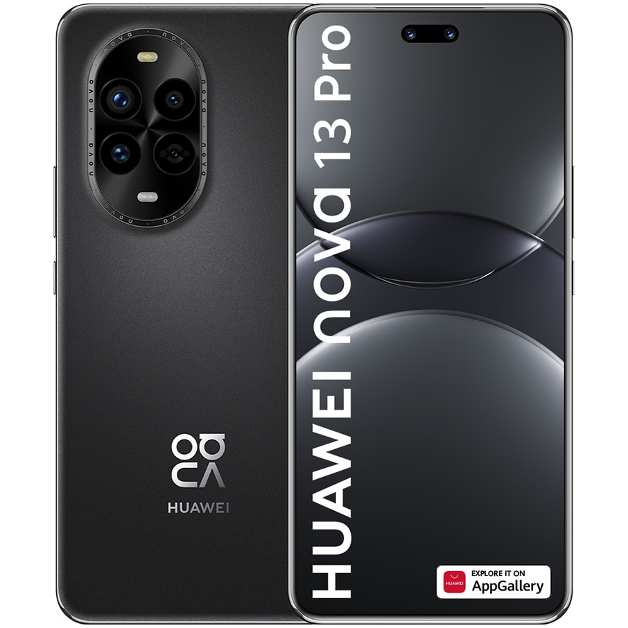 Fotografie Telefon mobil Huawei nova 13 Pro, Dual SIM, 12GB RAM, 512GB, Black