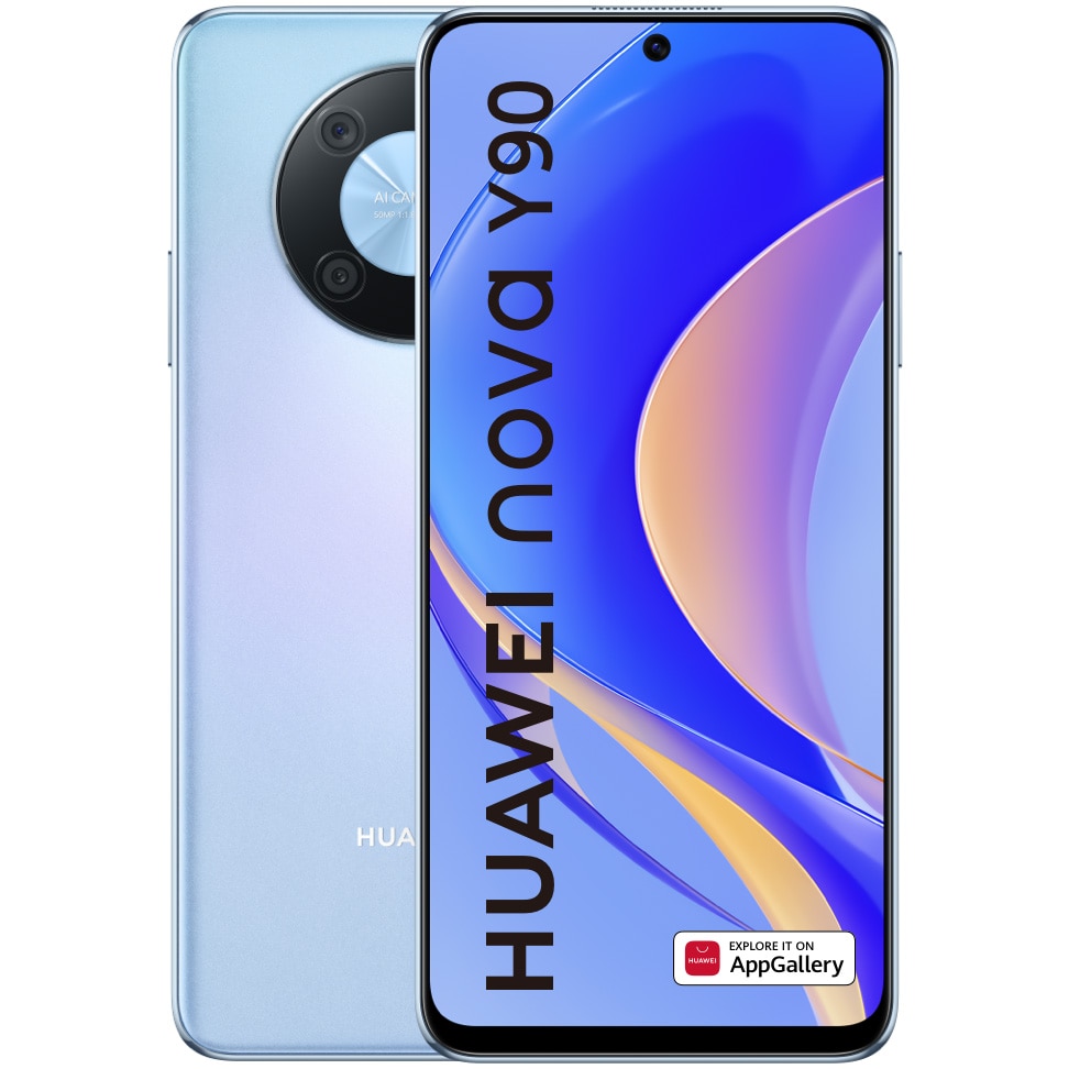 Fotografie Telefon mobil Huawei nova Y90, 6GB RAM, 128GB, 4G, Crystal Blue