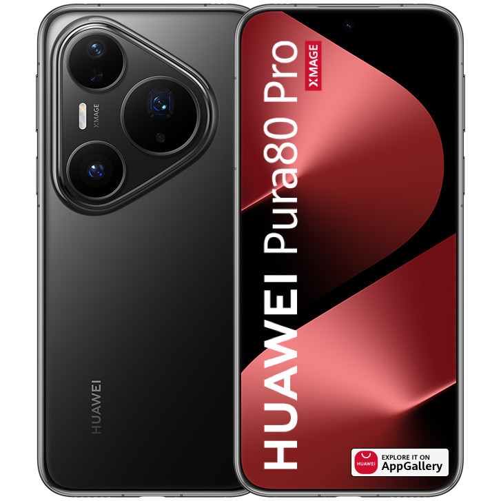 Fotografie Telefon mobil Huawei Pura 80 Pro, 512GB, 12GB RAM, Glazed Black