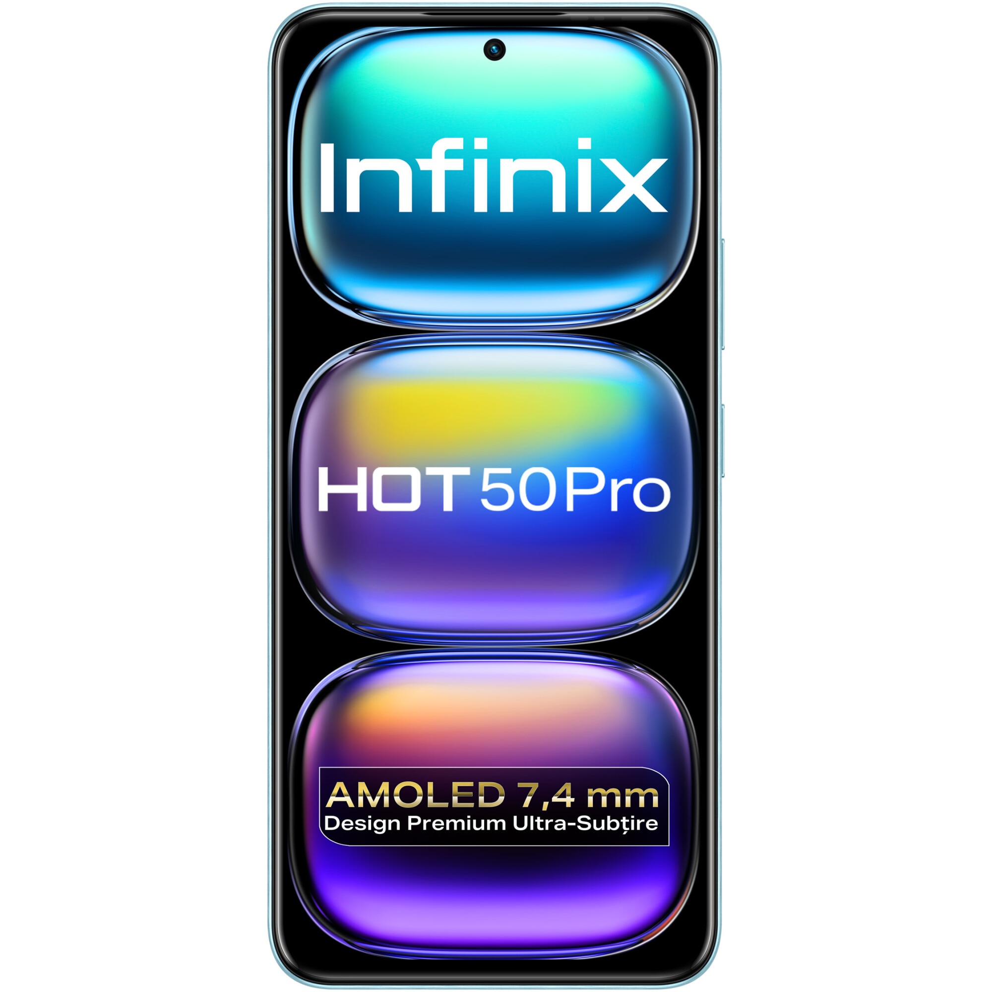 Fotografie Telefon mobil INFINIX HOT 50 Pro, 8GB, 256GB, 4G, GLACIER BLUE