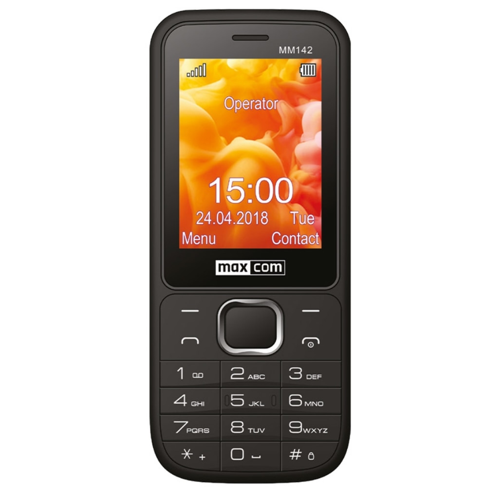 Fotografie Telefon mobil MaxCom MM142, Dual SIM, 32GB, 2G, Black