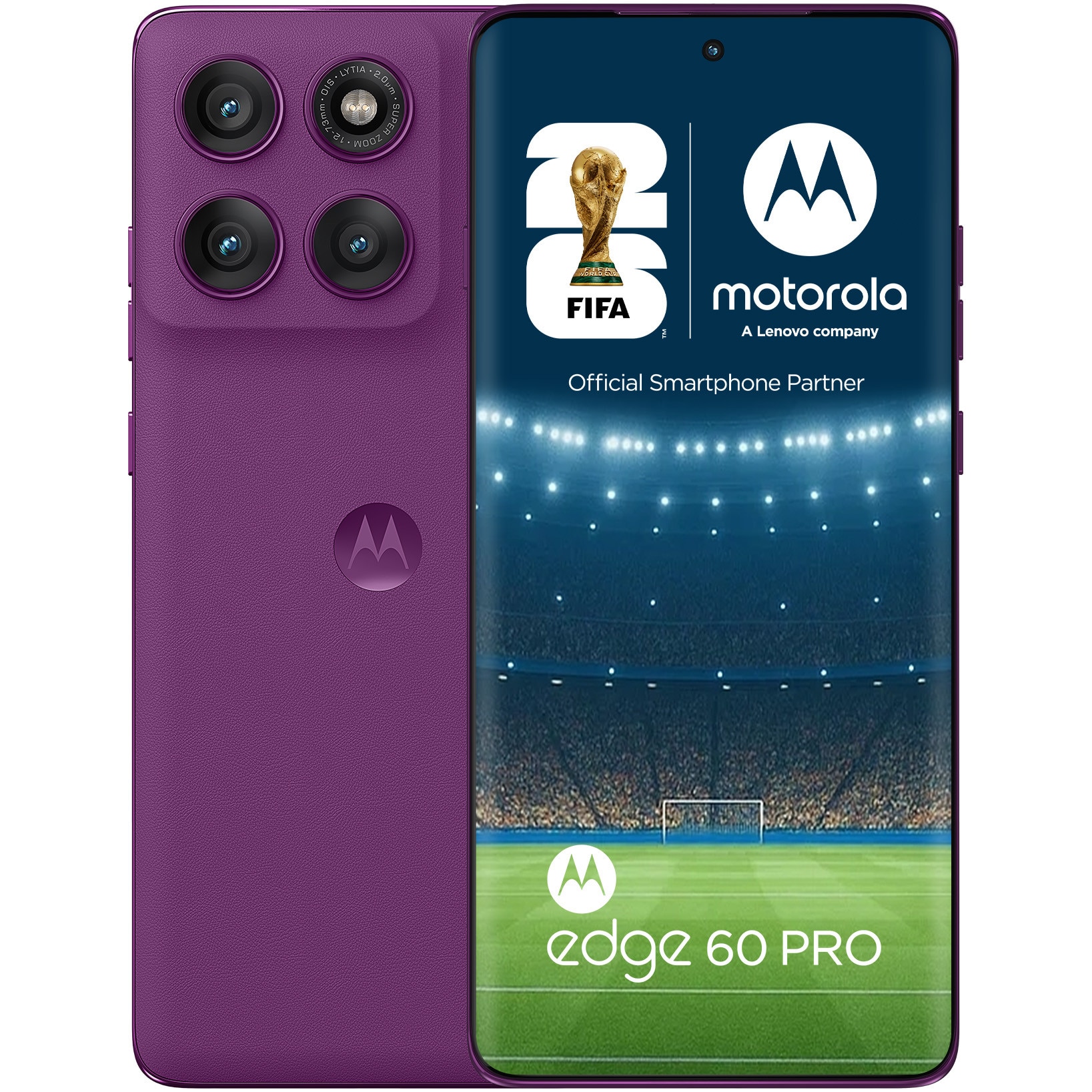 Fotografie Telefon mobil Motorola Edge 60 Pro, Dual SIM, 512GB, 12GB RAM, 5G, Pantone Sparkling Grape