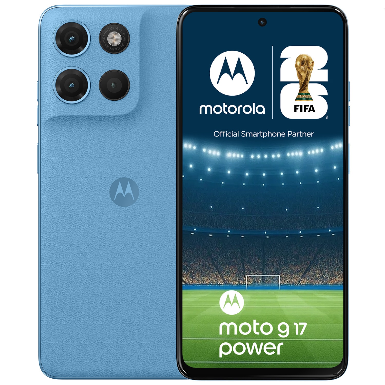 Fotografie Telefon mobil Motorola G17 Power, 256GB, 8GB RAM, 6000 mAh Pantone Alaskan Blue