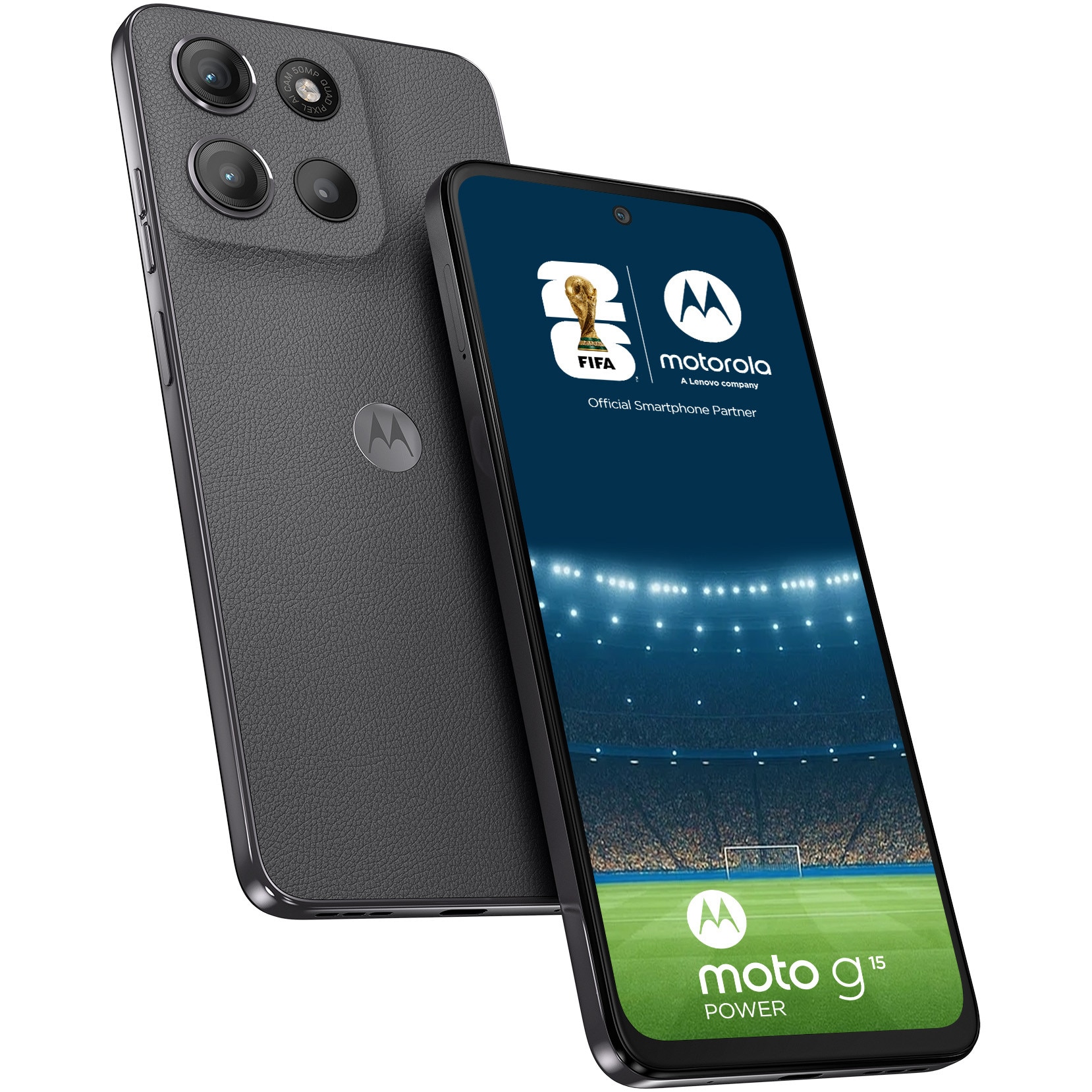 Fotografie Telefon mobil Motorola moto g15 power, Dual SIM, 256GB, 8GB RAM, 6000 mAh, Gravity Grey