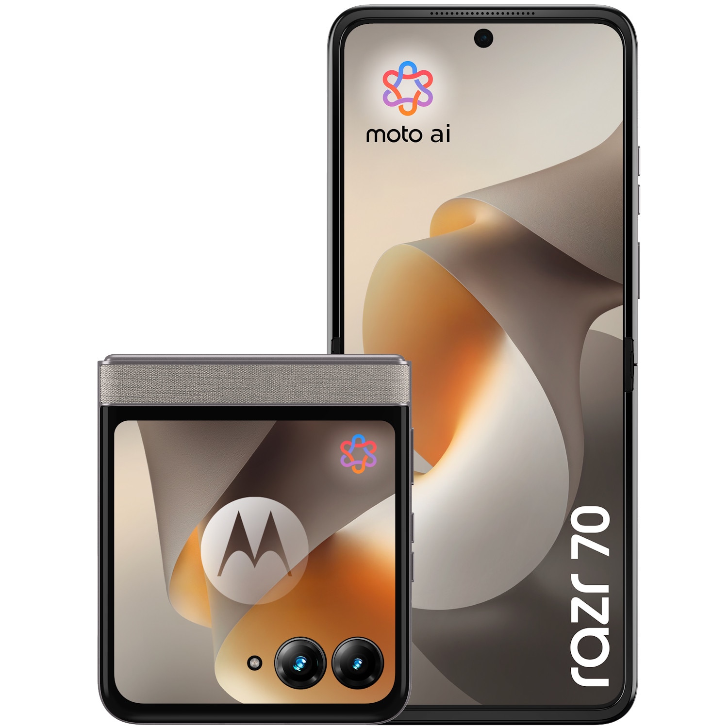 Fotografie Telefon mobil Motorola razr 70, 256GB, 8GB RAM, 5G, PANTONE Hematite
