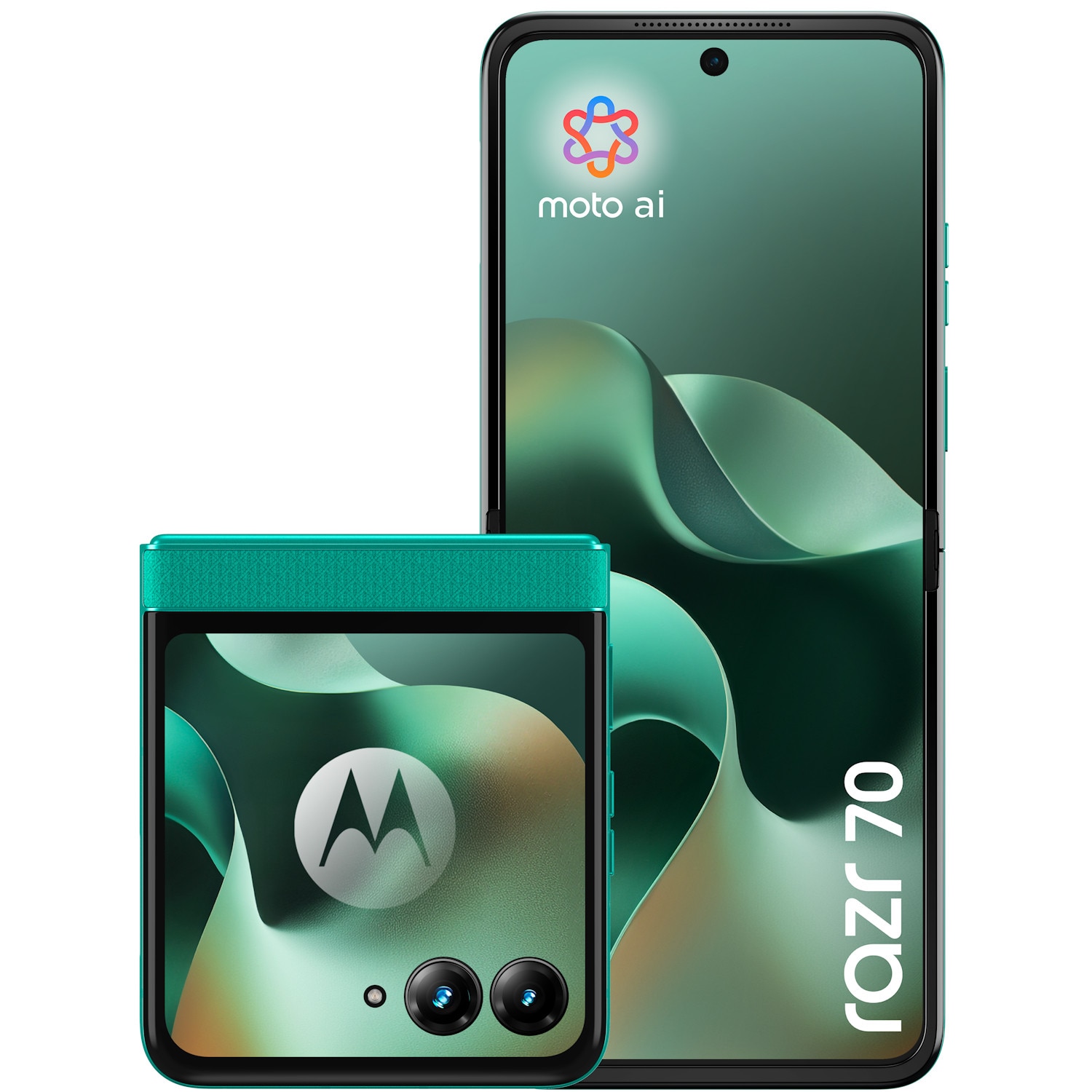 Fotografie Telefon mobil Motorola razr 70, 256GB, 8GB RAM, 5G, PANTONE Sporting Green