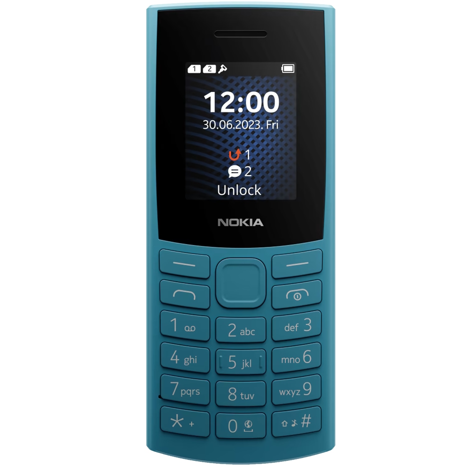 Fotografie Telefon mobil Nokia 105 (2023), Dual SIM, 4G, Ocean Blue