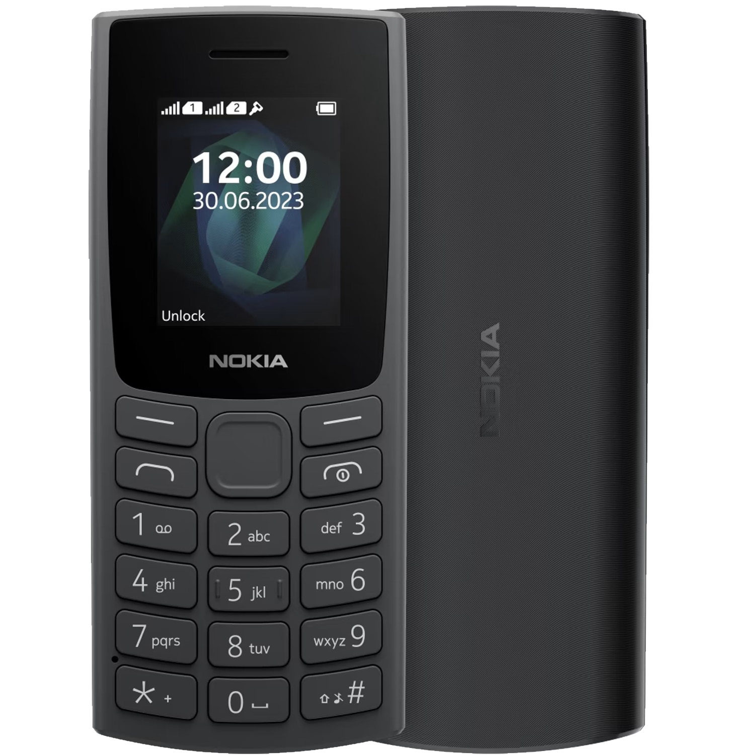 Fotografie Telefon mobil Nokia 105 (2023), Dual SIM, Charcoal